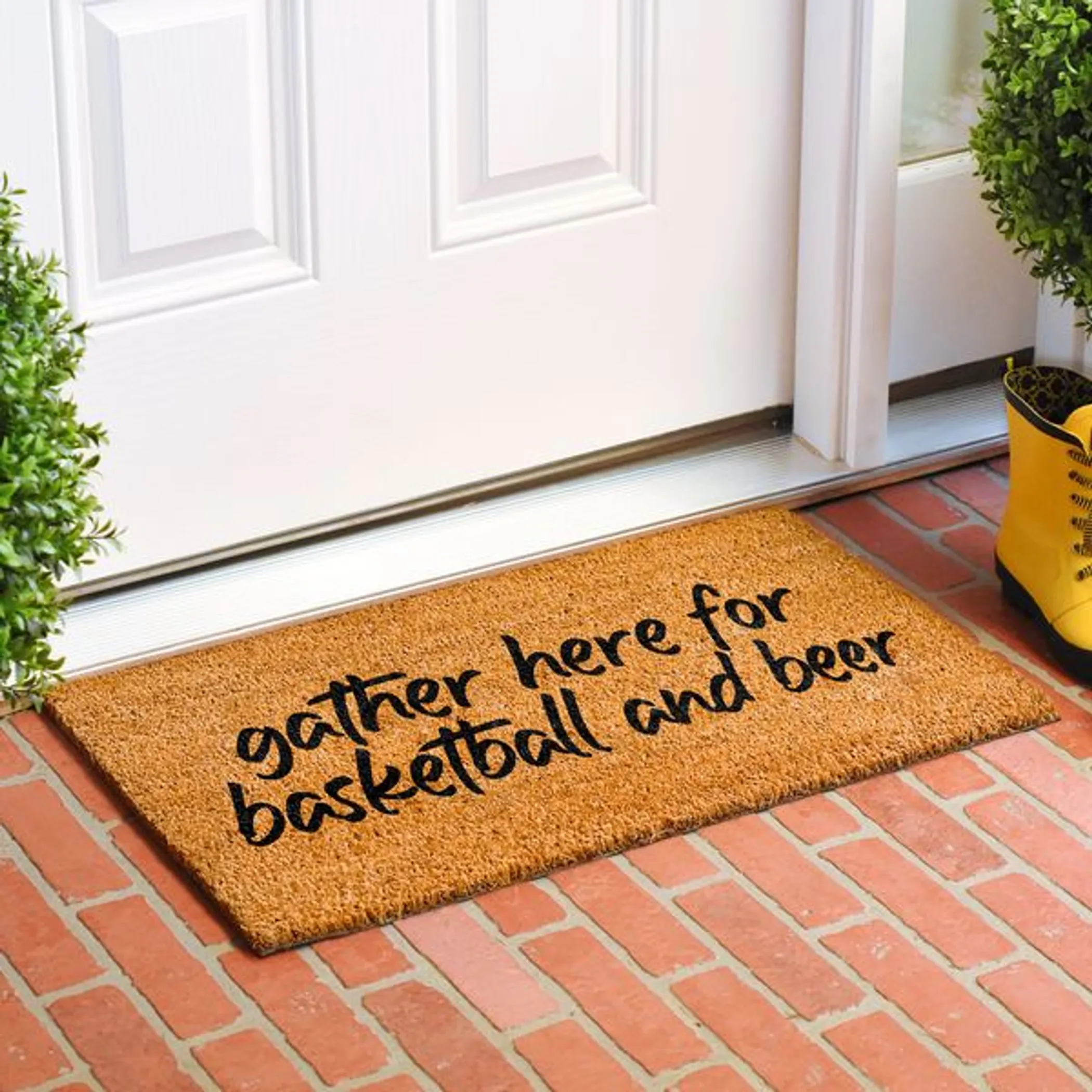 Calloway Mills Gather here for Basketball and beer doormat - Image 2