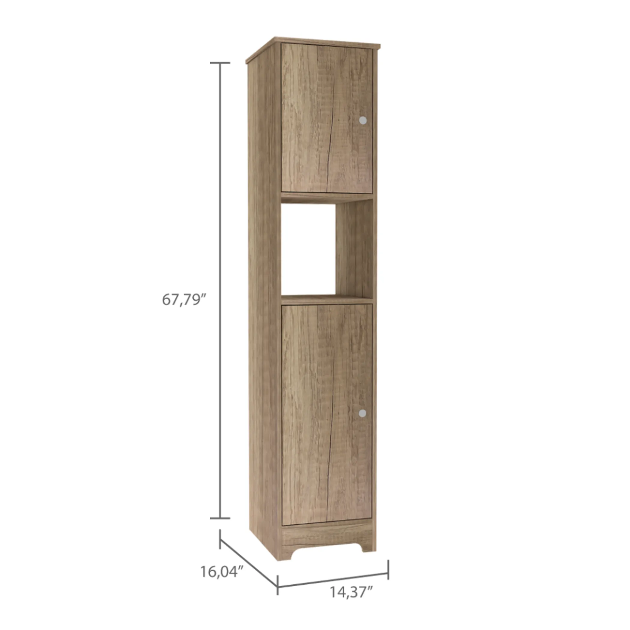 Labelle 2 Piece Bathroom Set, Medicine Cabinet + Linen Cabinet - Image 6
