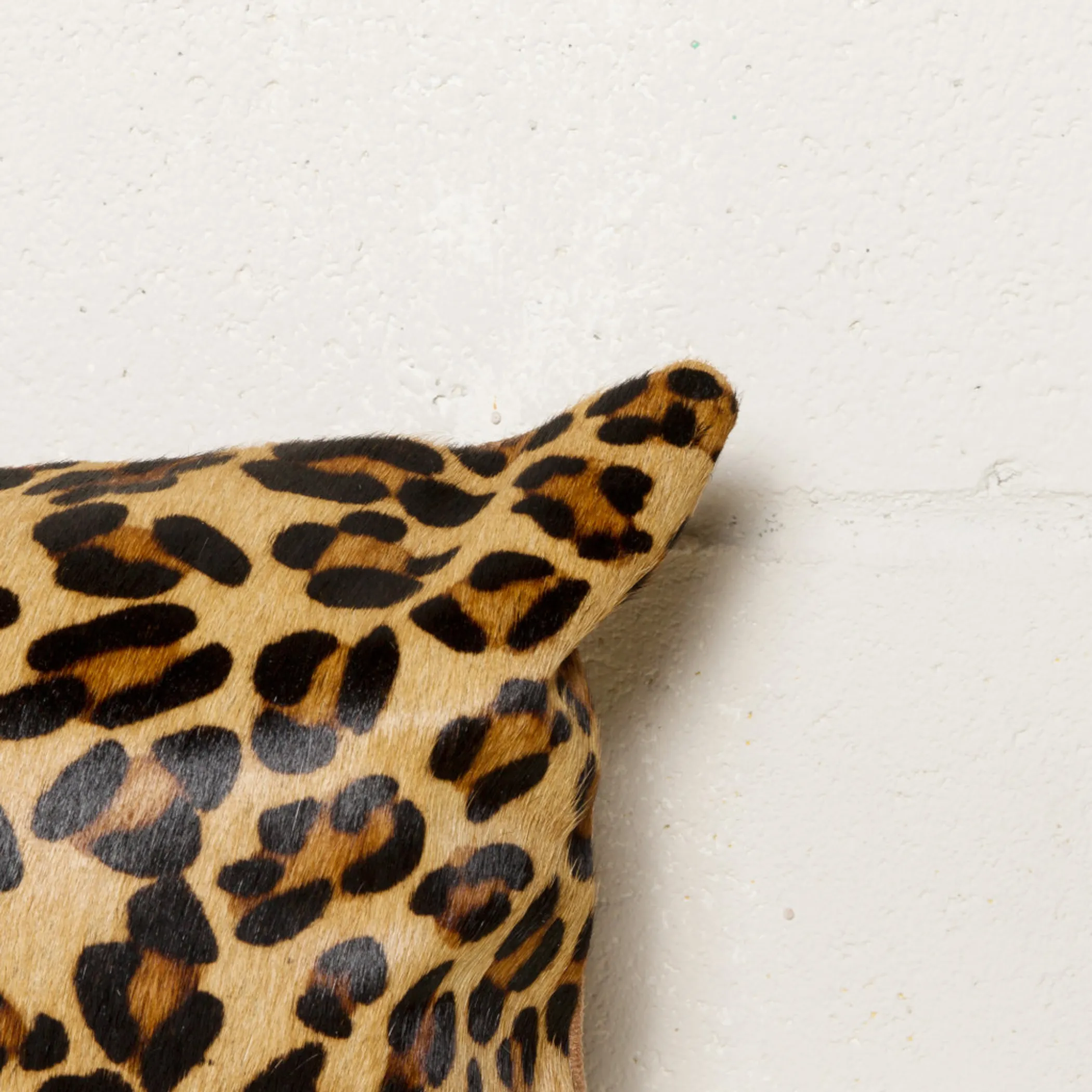 Set of Two 12" X 20" Brown and Black Leopard Cowhide Lumbar Throw Pillows - Image 5