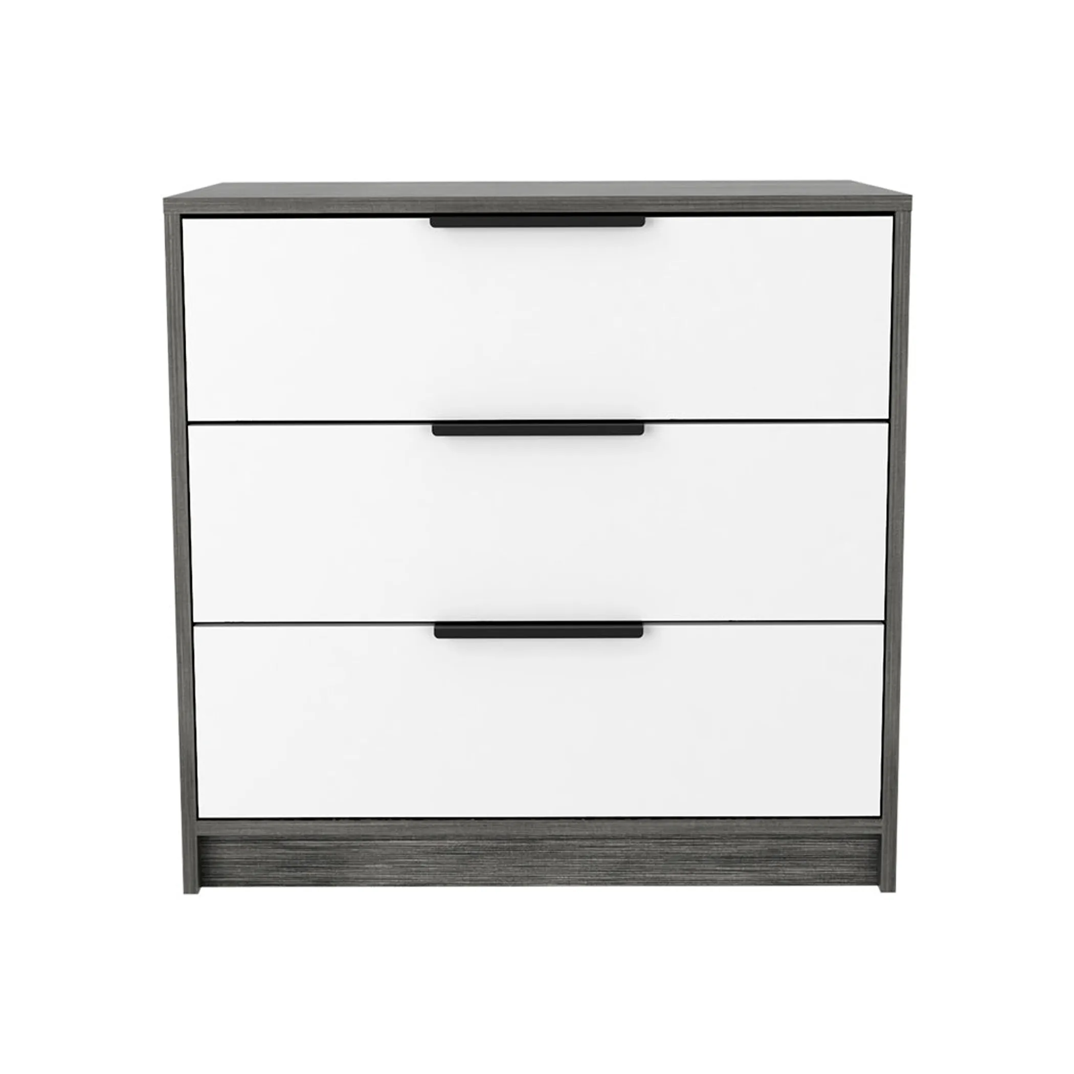 Calera 2 Piece Bedroom Set, White / Smokey Oak Finish - Image 3