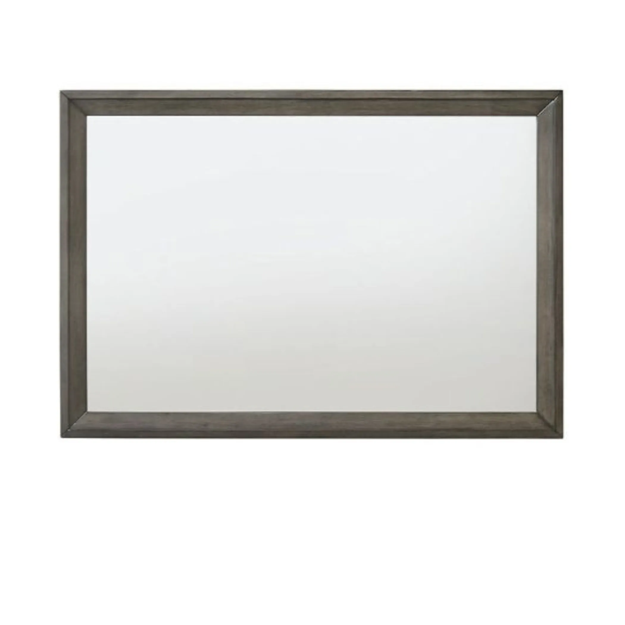 32" Gray Oak Dresser Mirror - Image 3