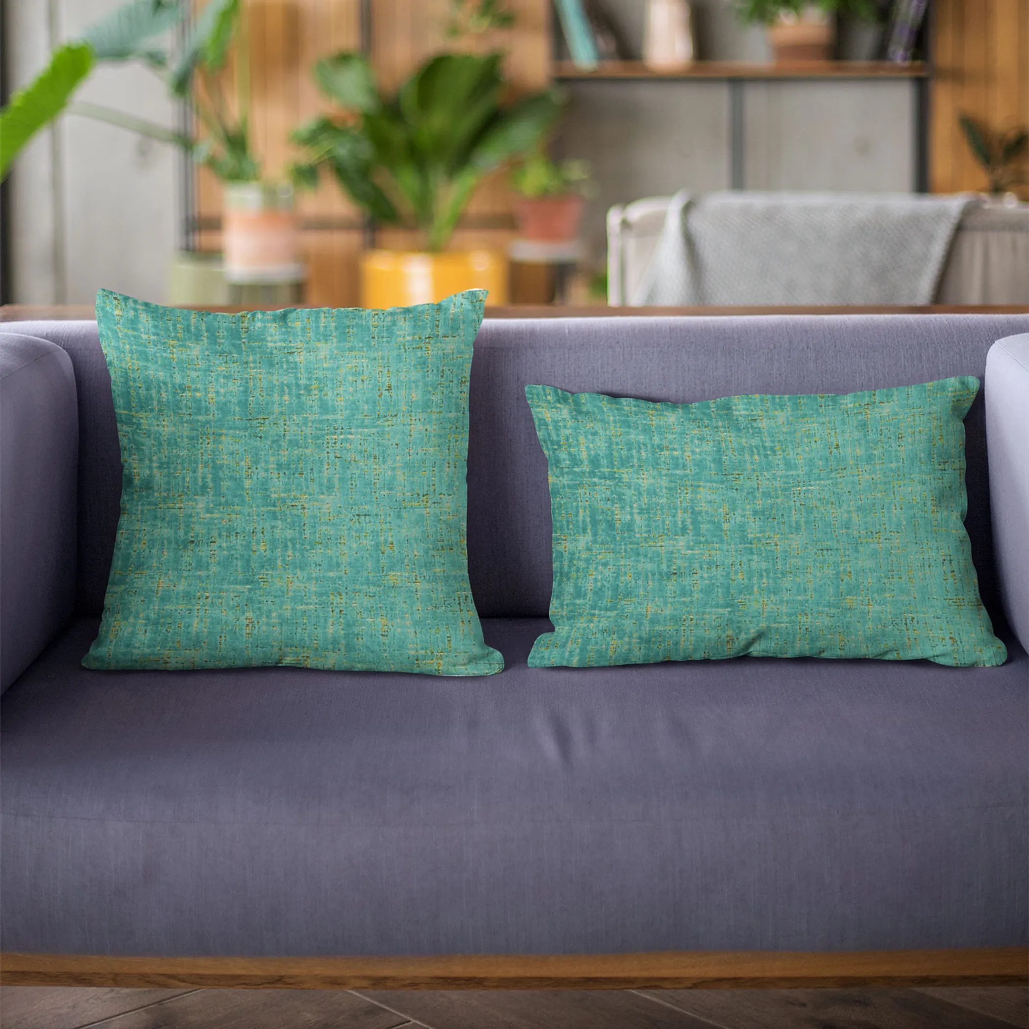 Plutus Tourmaline New Planet Cut Velvet Luxury Throw Pillow - Image 2