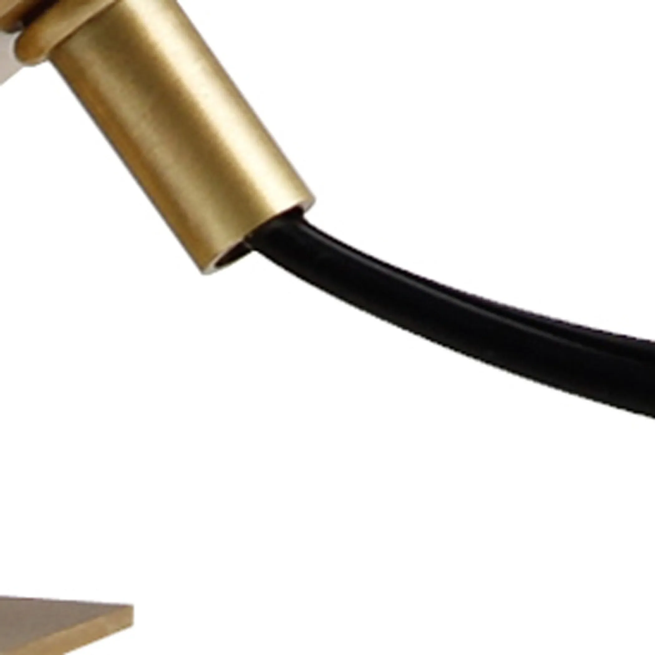 11" Brass Metal Globe Table Lamp - Image 5