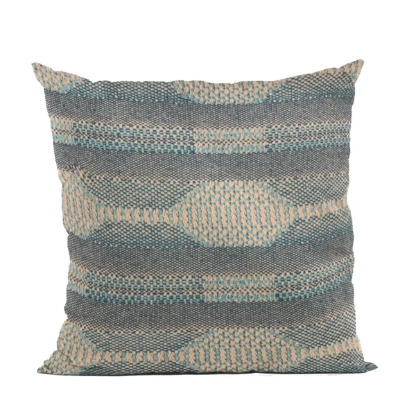 Plutus Blue Lake Stripe Luxury Throw Pillow