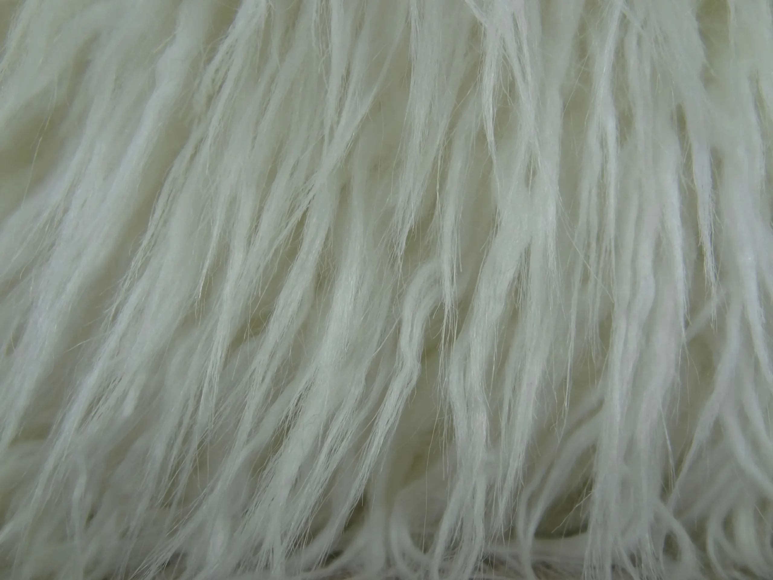 Plutus Fuzzy Mongolian Fur White Handmade Luxury Pillow - Image 3