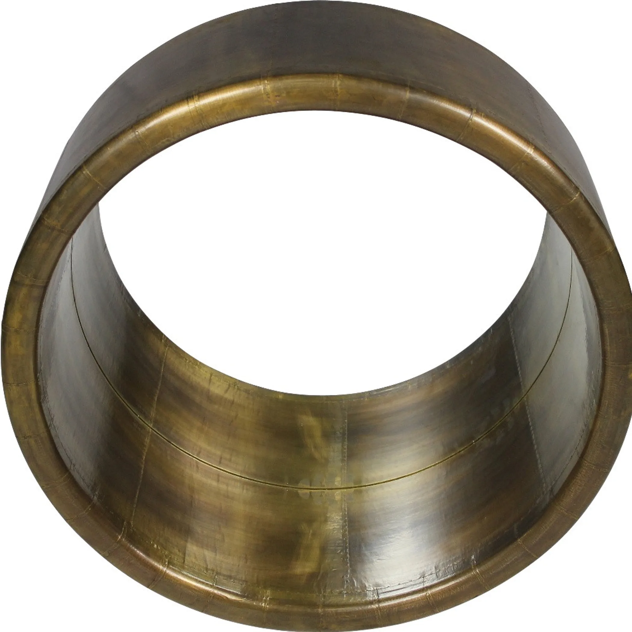 21" Brass Round Metal Framed Accent Mirror - Image 6