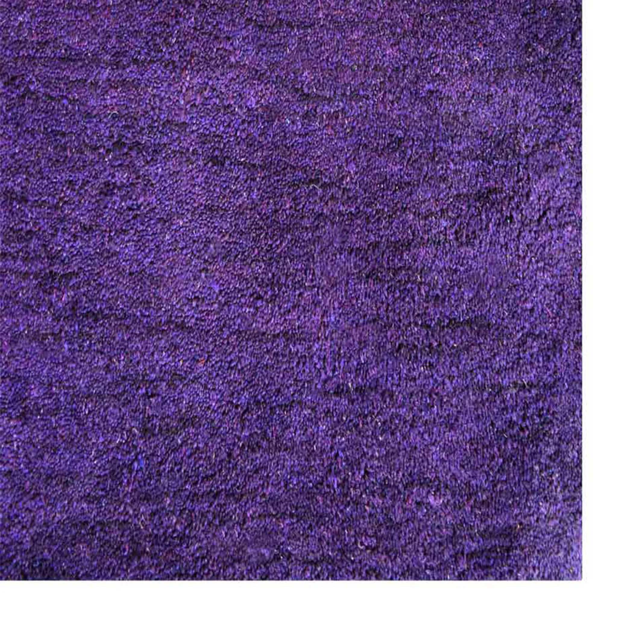 Rugsotic Carpets Hand Knotted Loom Silk 10'x10' Square Area Rug Solid - Image 4