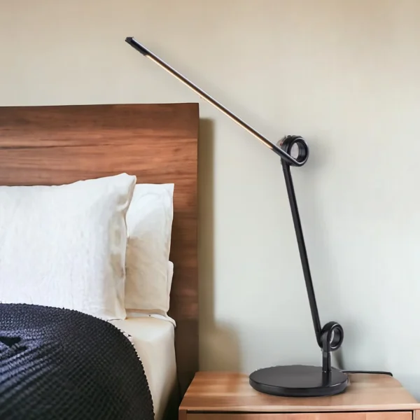 35" Black Metal Novelty Desk Lamp