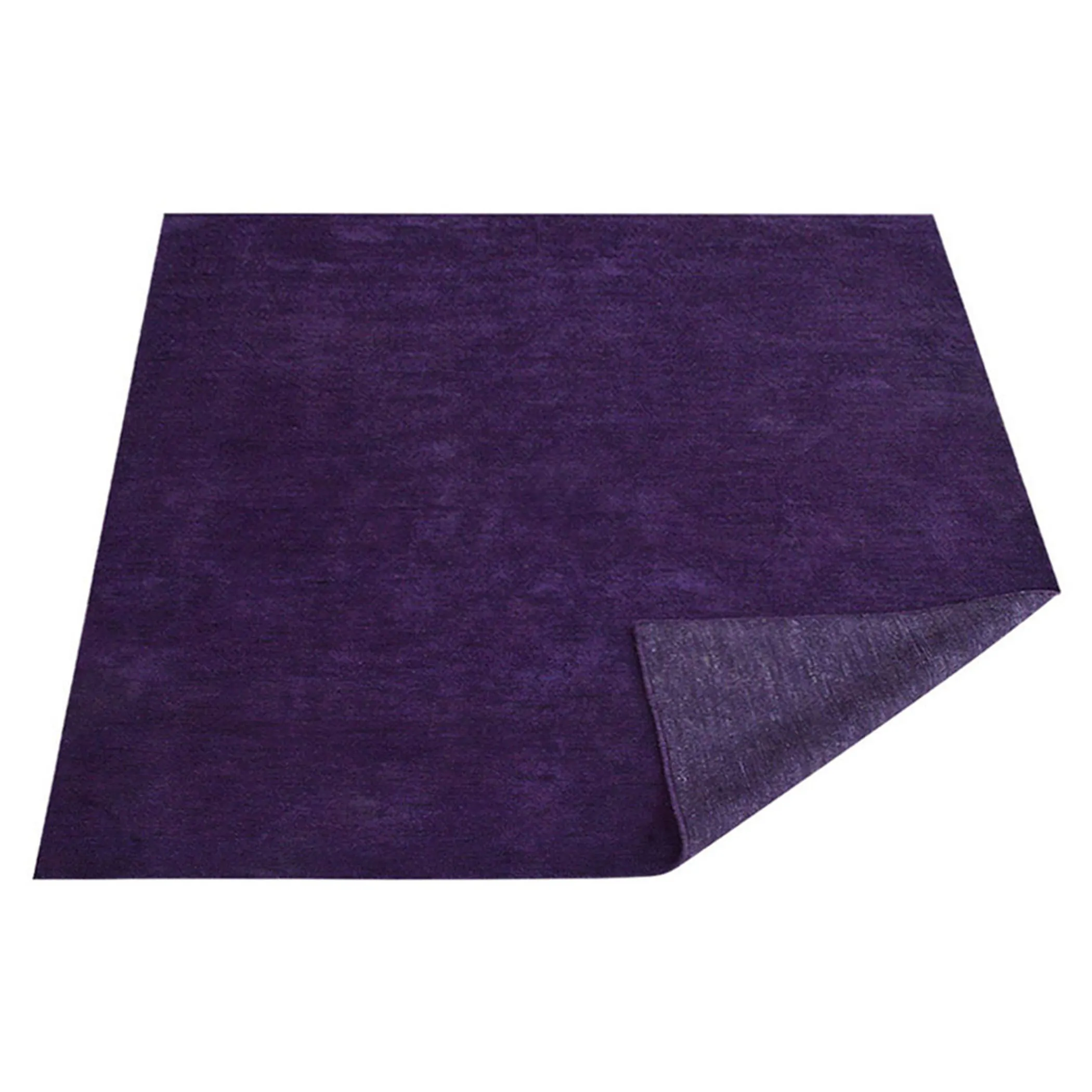 Rugsotic Carpets Hand Knotted Loom Silk 10'x10' Square Area Rug Solid - Image 5