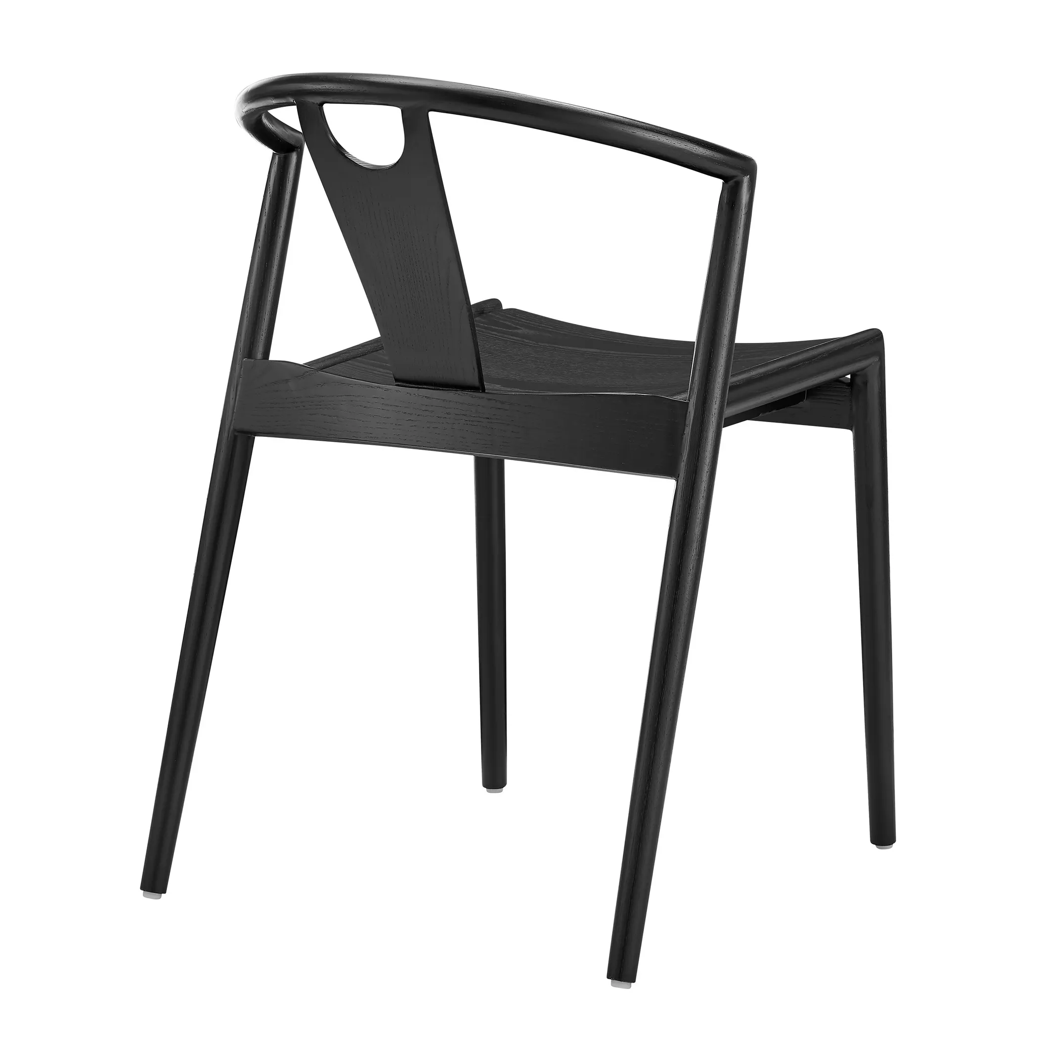 Solid Wood Open Back Dining Side Chair - Image 5