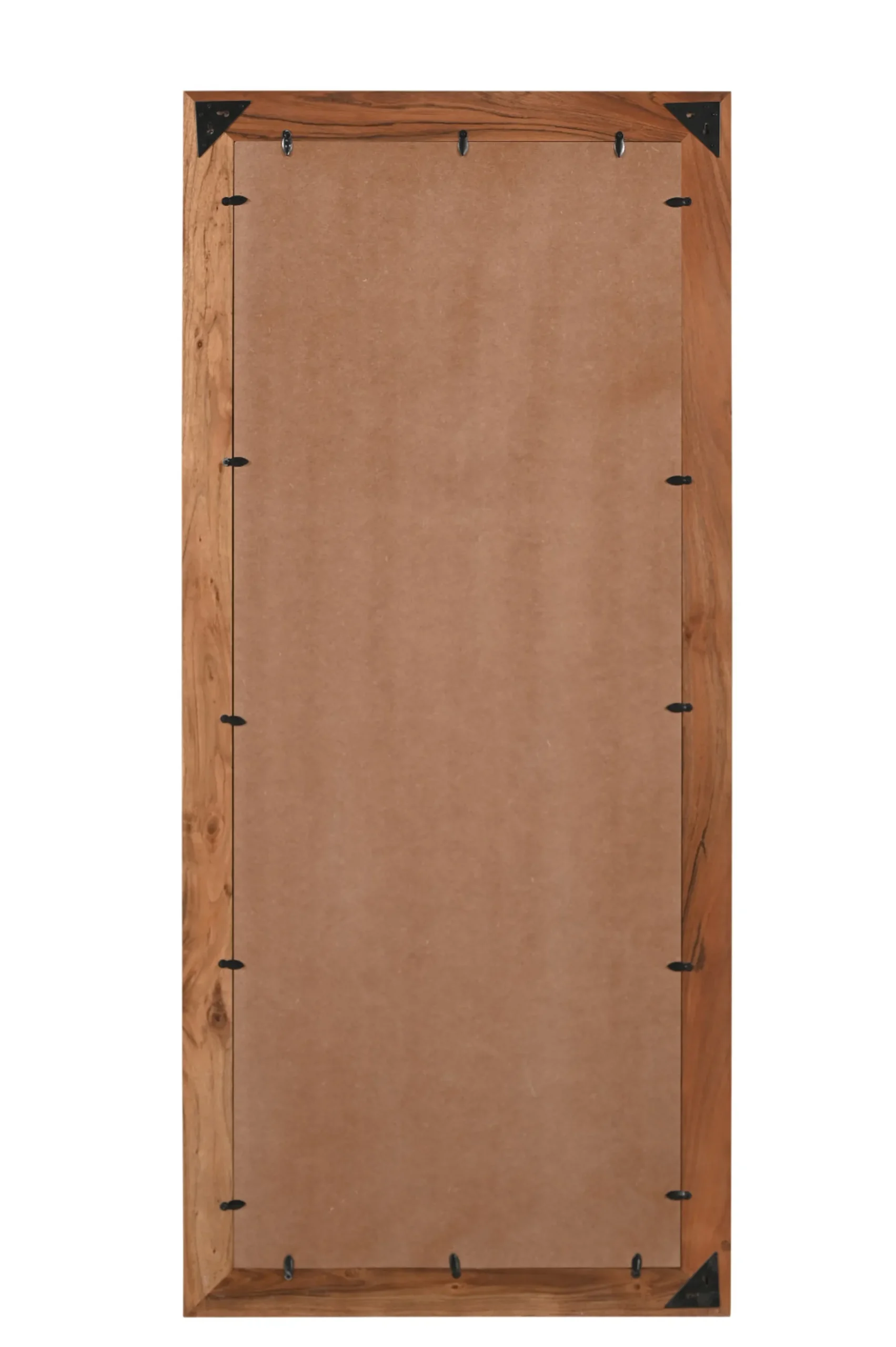 32" Brown Live Edge Solid Wood Full Length Hanging Mirror - Image 4