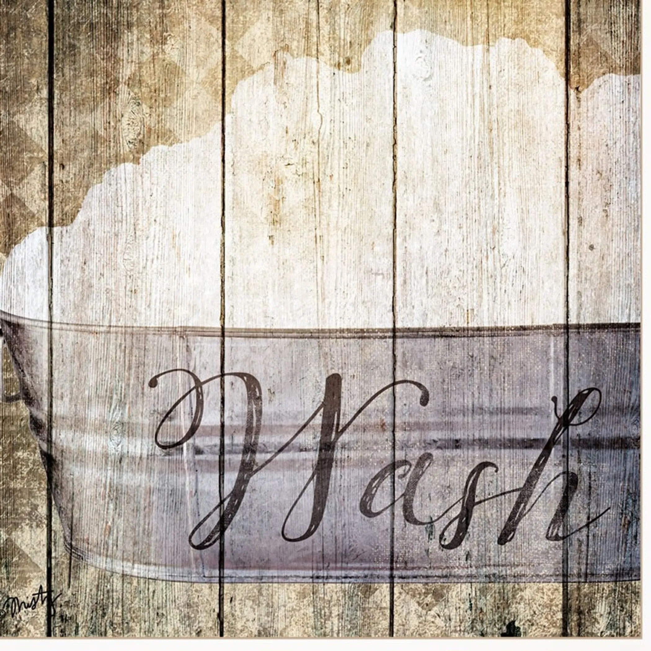 Set Of Three Wash 1 White Framed Print Bathroom Wall Art - Image 4
