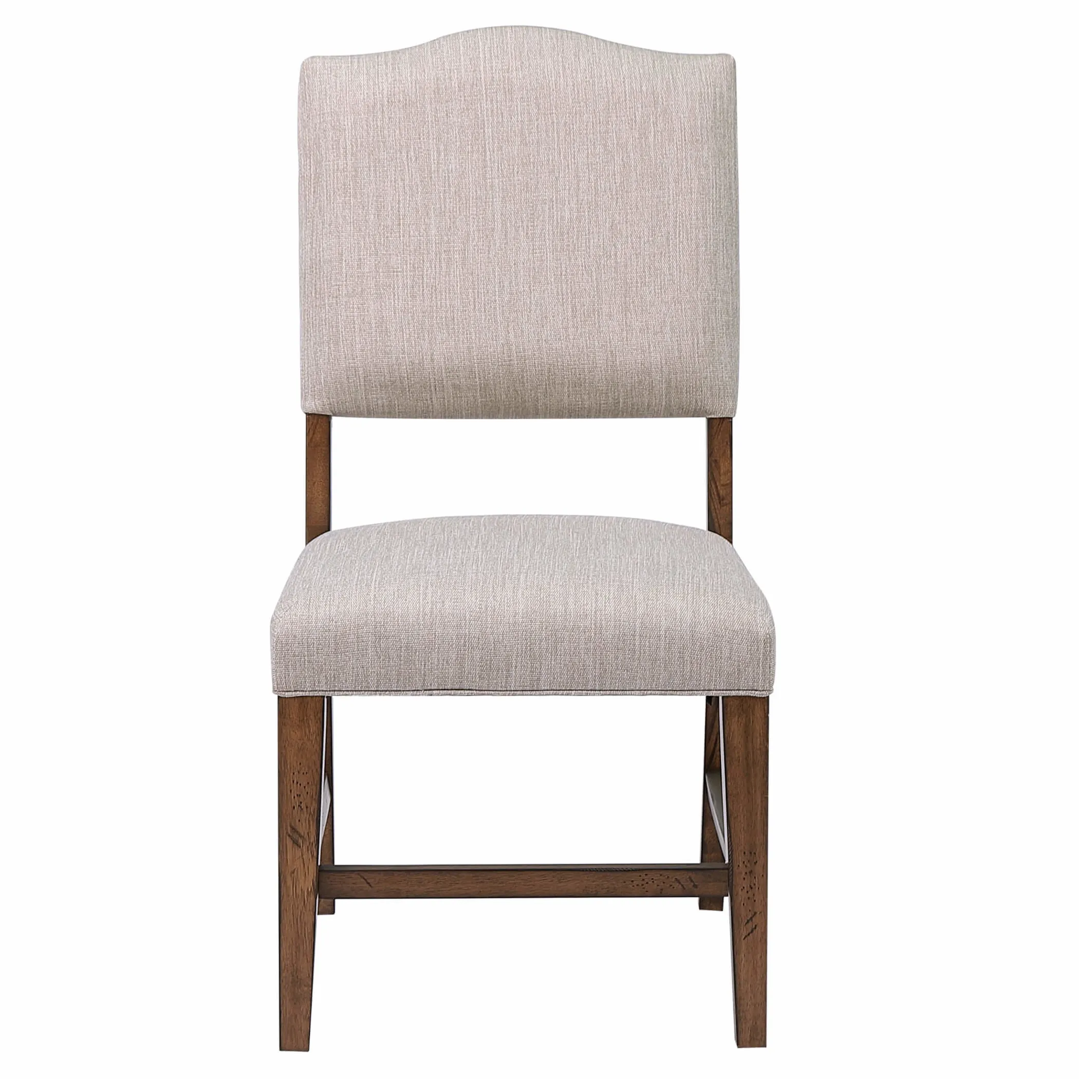 Sunset Trading Simply Brook Performance Fabric Upholstered Dining Chair | Set of 2 | Amish Brown Solid Wood - Image 3