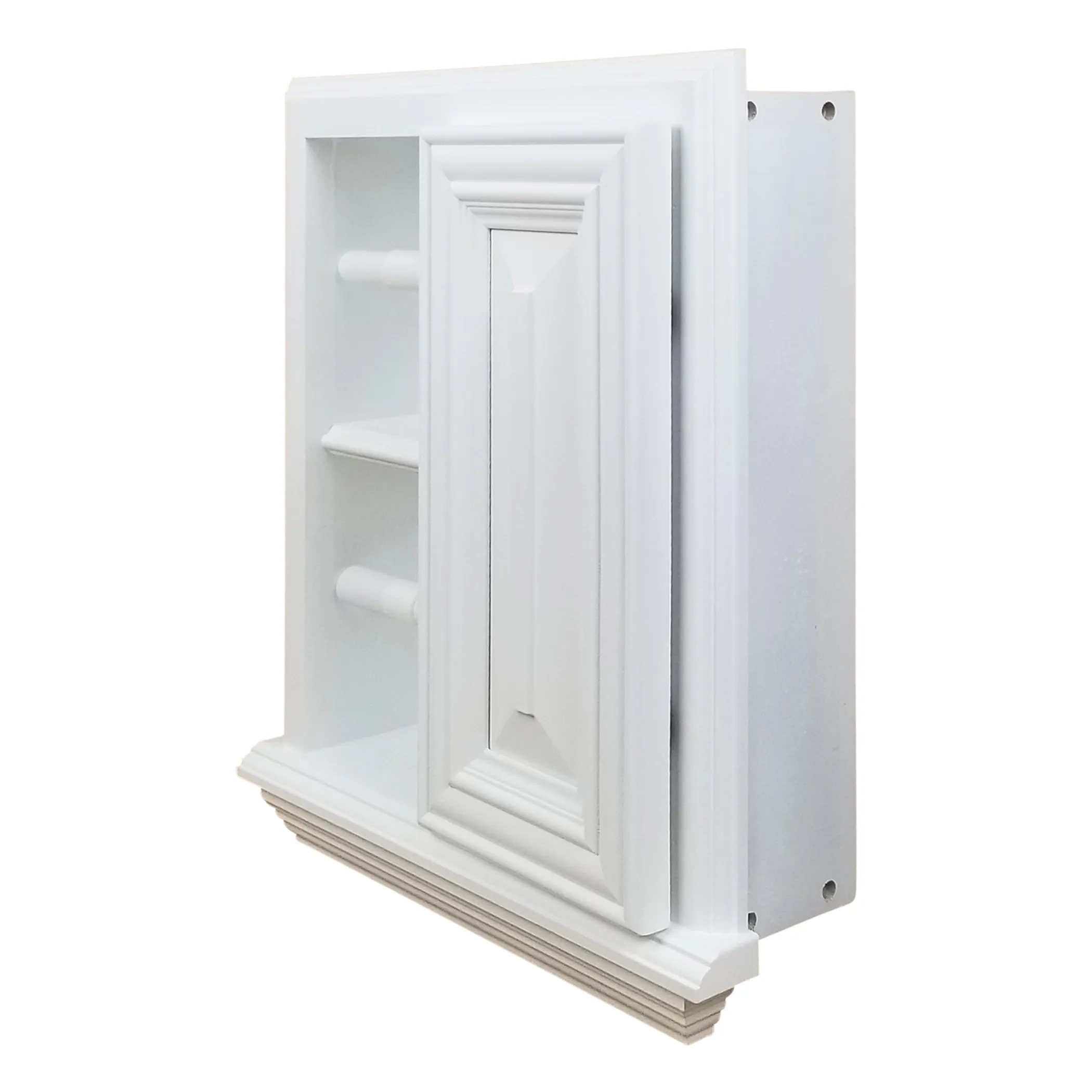 Haile Solid Wood Recessed Toilet Paper Holder with Cabinet - Image 4