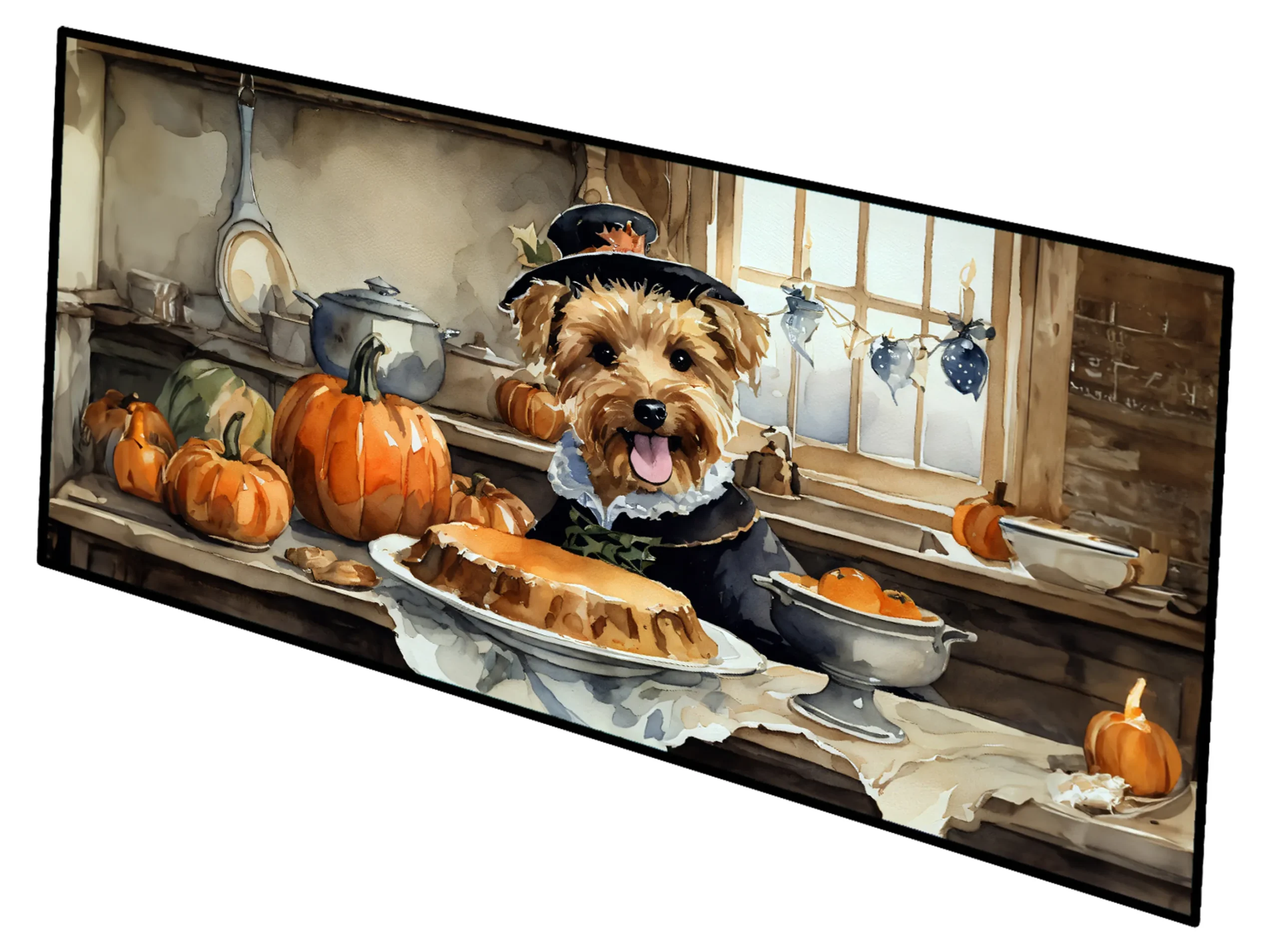 Fall Kitchen Pumpkin Pie Runner Mat 28x58