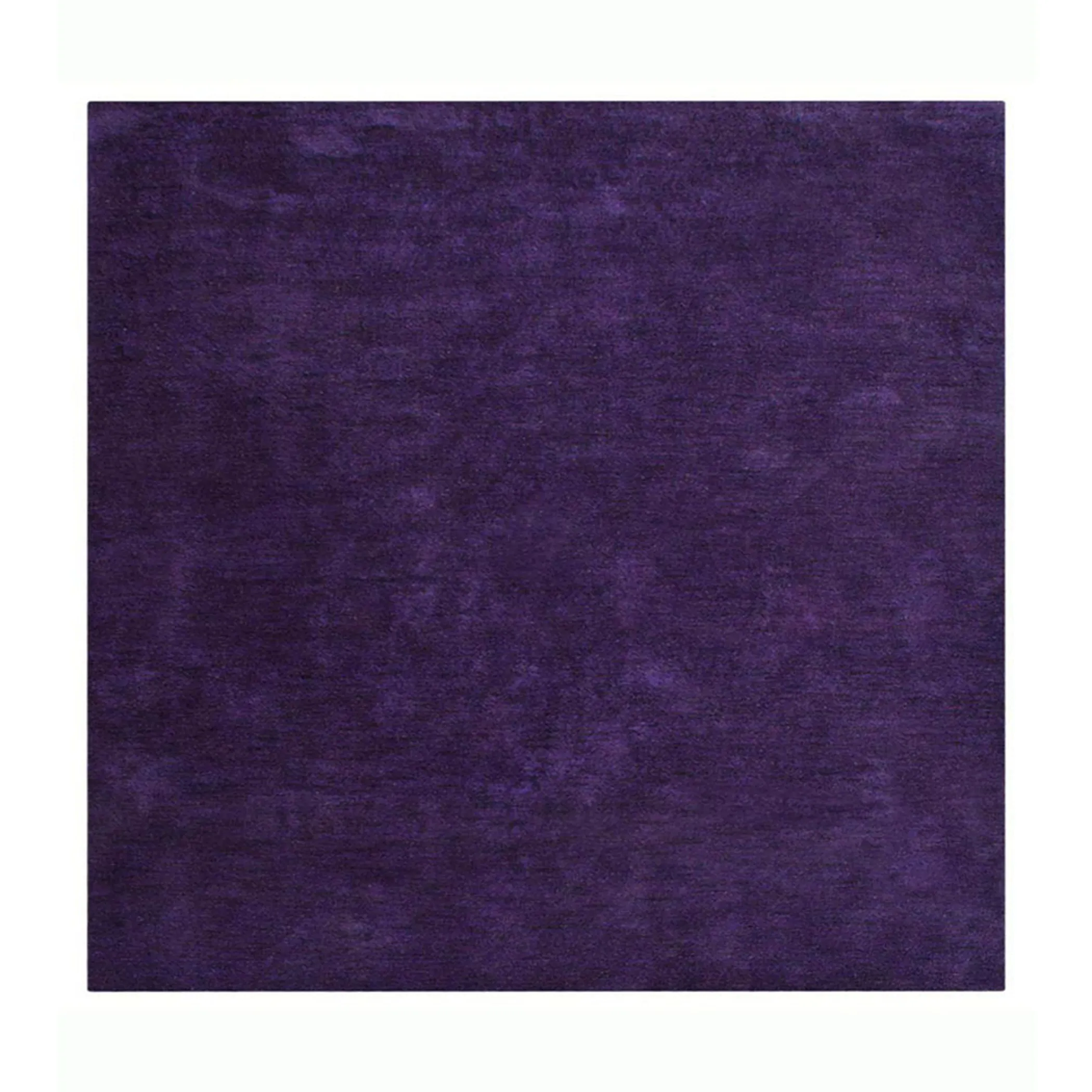 Rugsotic Carpets Hand Knotted Loom Silk 10'x10' Square Area Rug Solid - Image 2