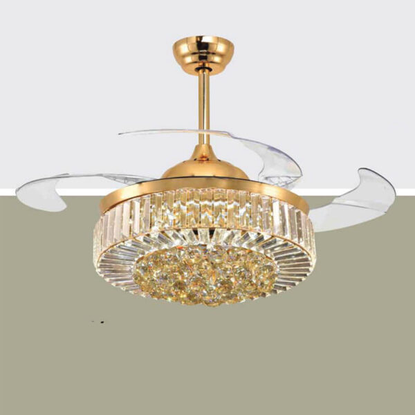 Retractable Blade Ceiling Fan with Light QDR13