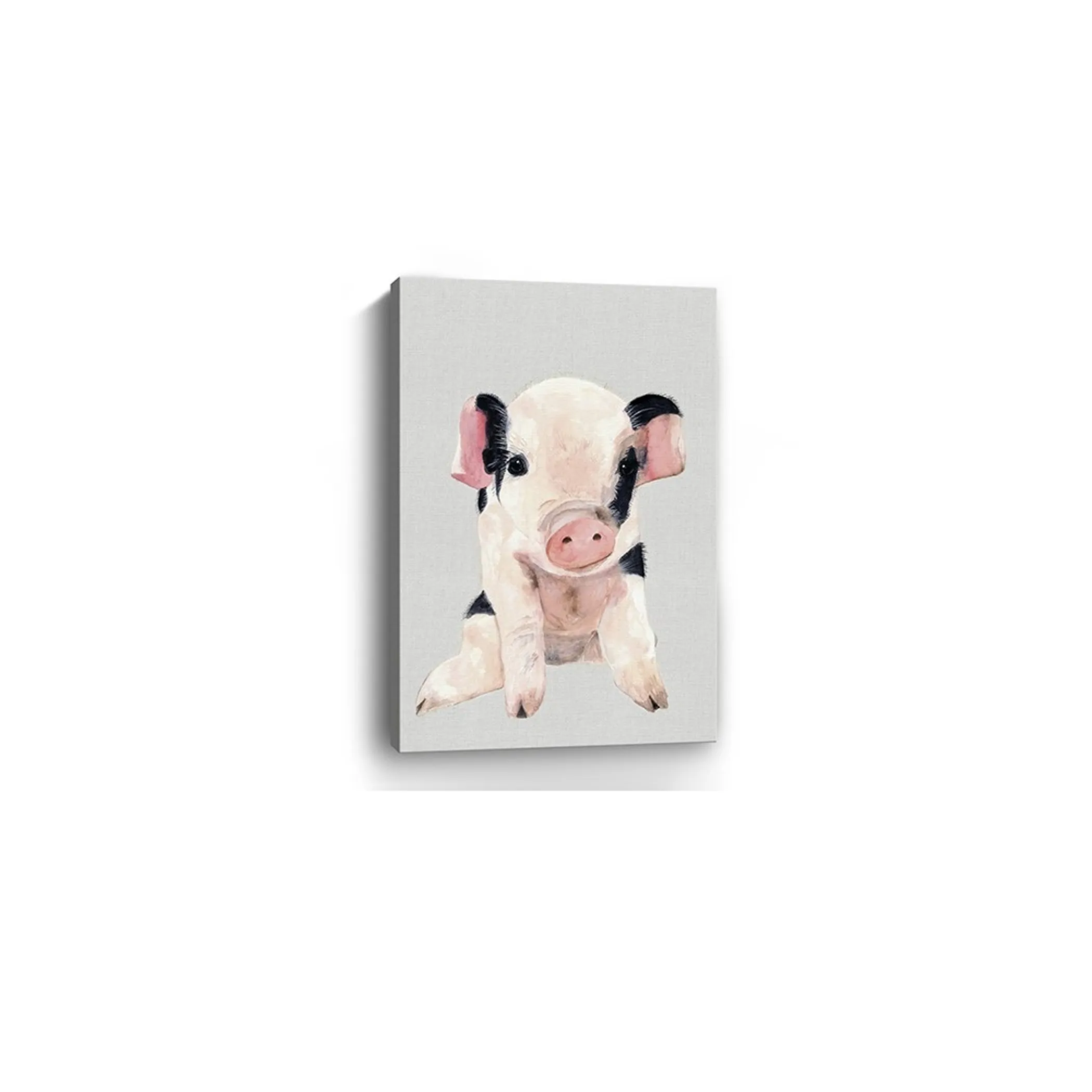 Cute Pink Piglet Unframed Print Wall Art - Image 5