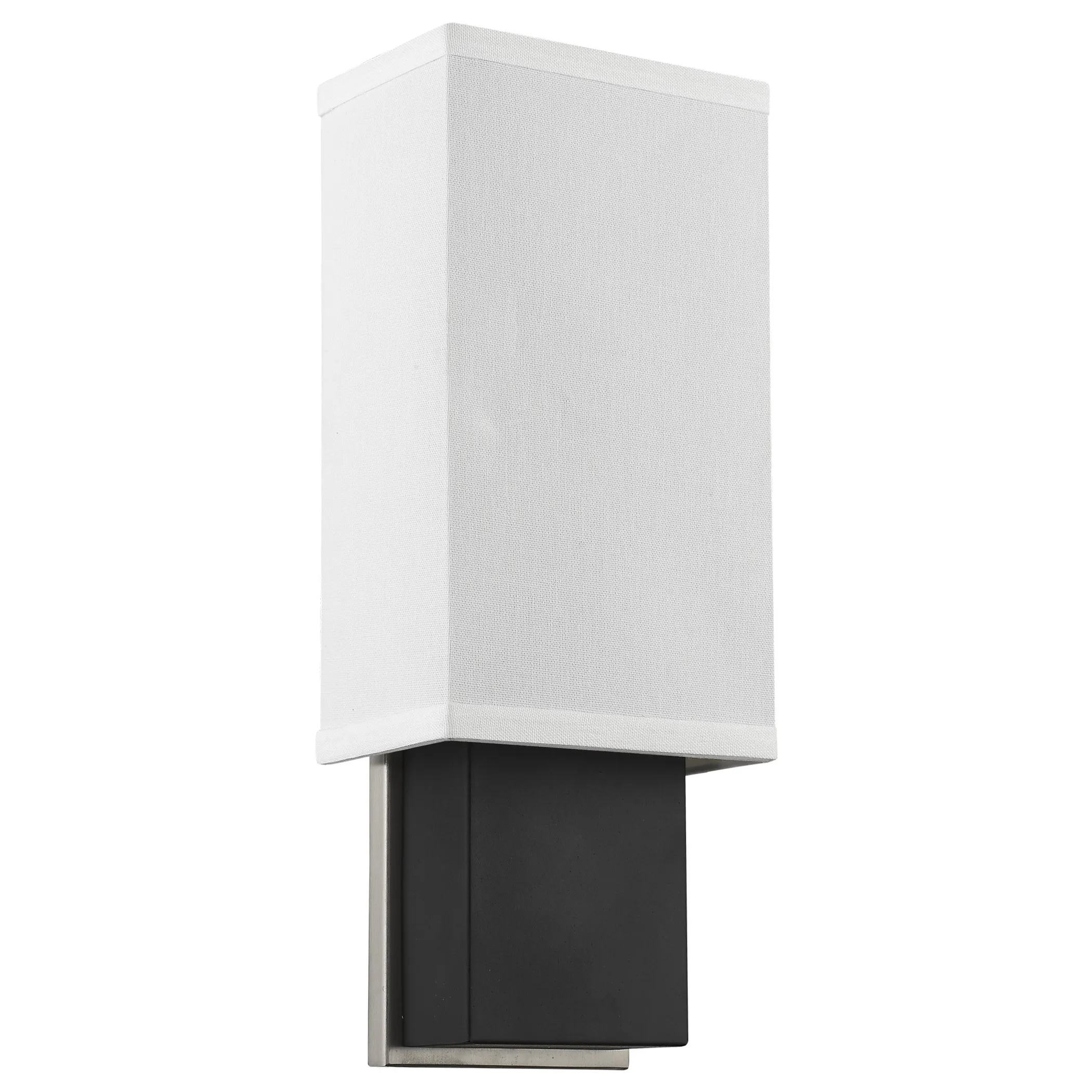 Rectangular Wall Sconce with Linen Fabric Shade - Image 4