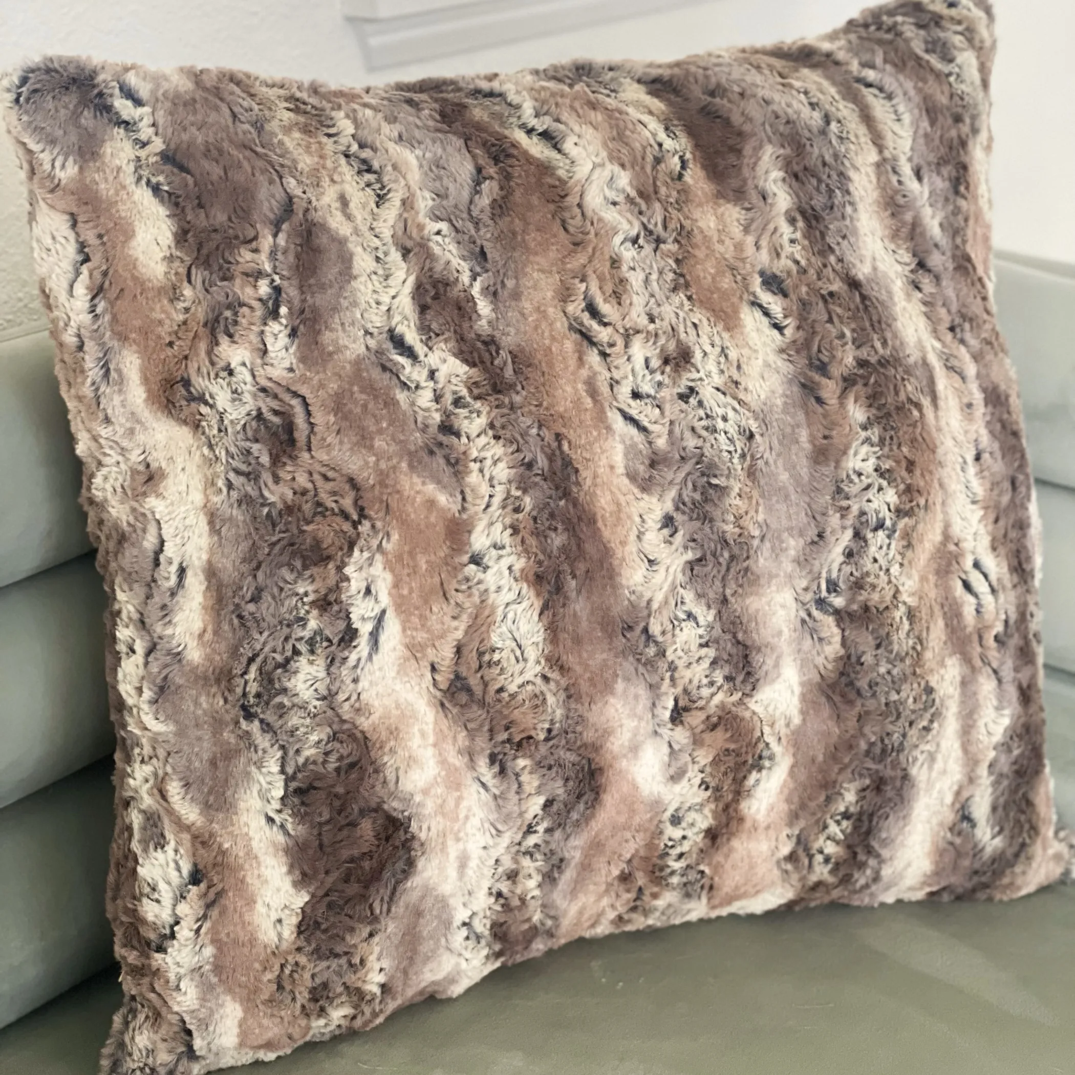 Plutus Elegant Brandy Fox Light Brown Gold White Handmade Luxury Pillow - Image 2