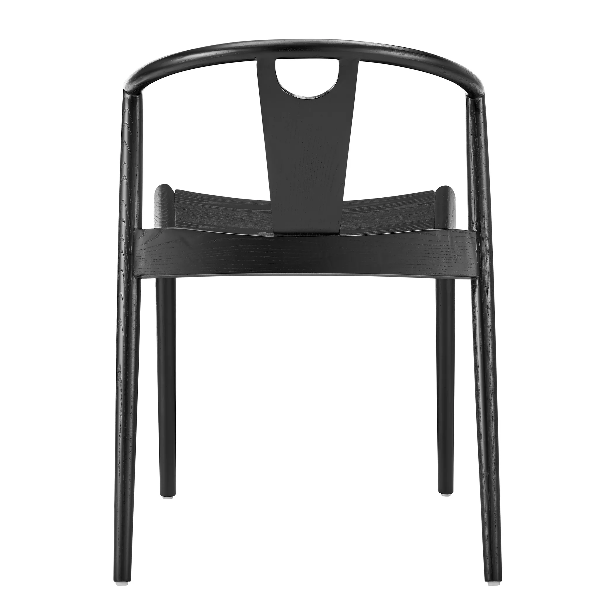 Solid Wood Open Back Dining Side Chair - Image 6