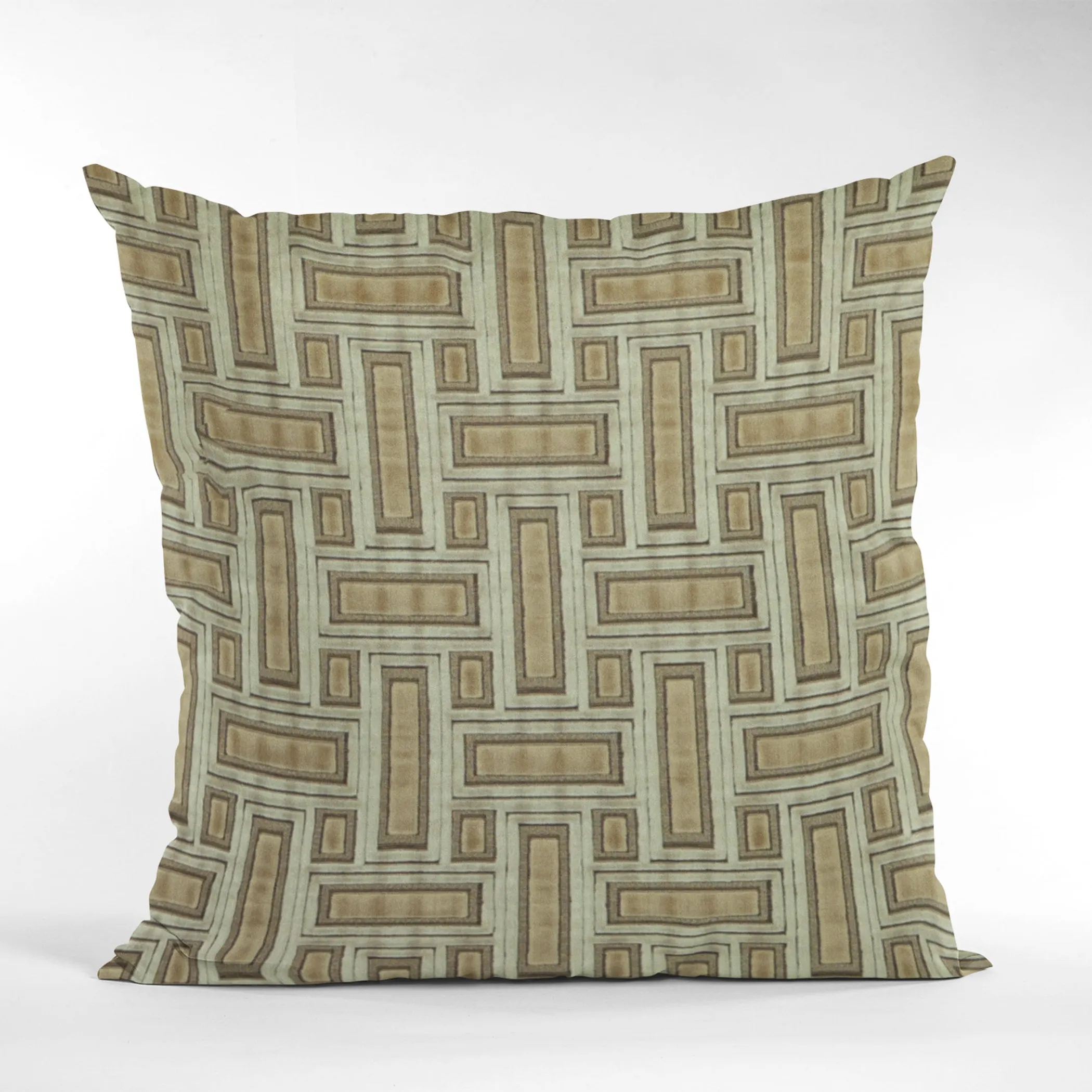 Plutus Bronze Stony Cut Velvet, Some Sparkle To It Luxury Throw Pillow - Image 5