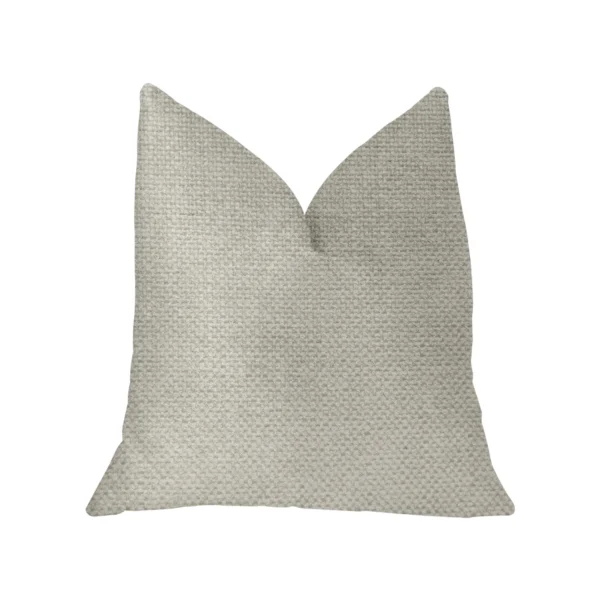 Plutus Sanctuary White Luxury Throw Pillow