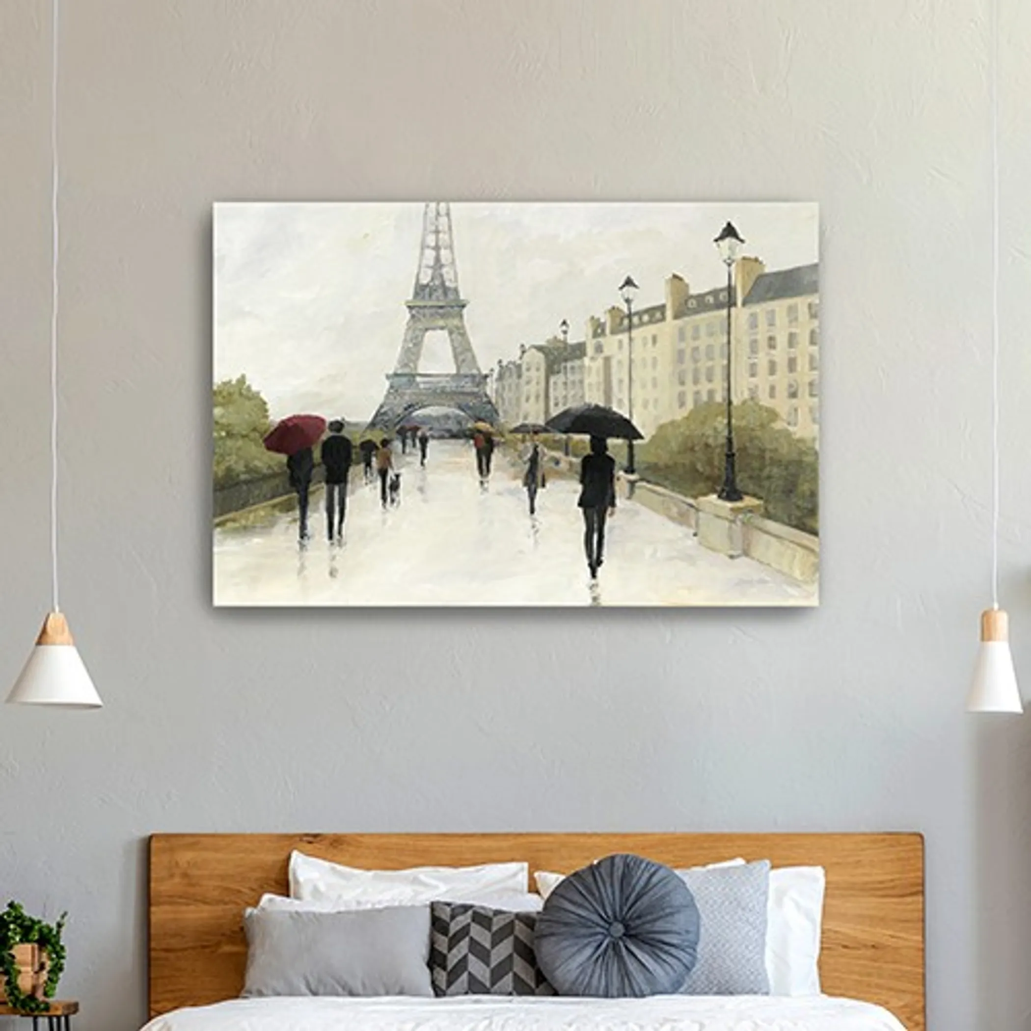 Parisian Rainy Day Unframed Print Wall Art - Image 4