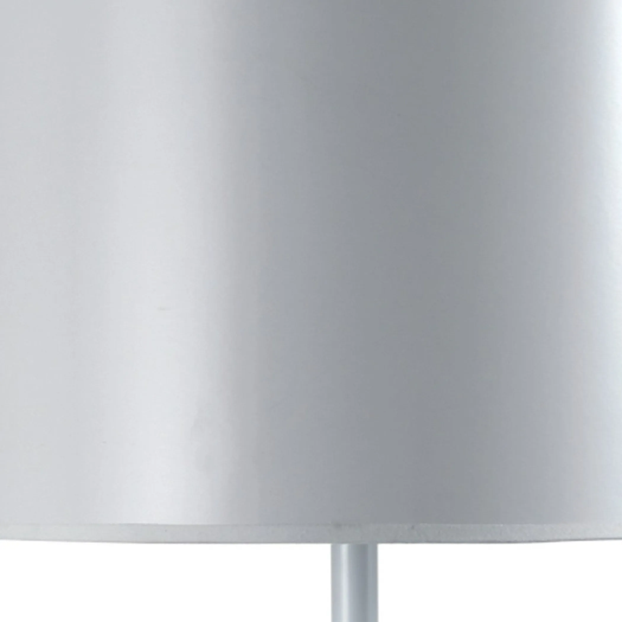 25" White Metal Table Lamp With White Classic Drum Shade - Image 6
