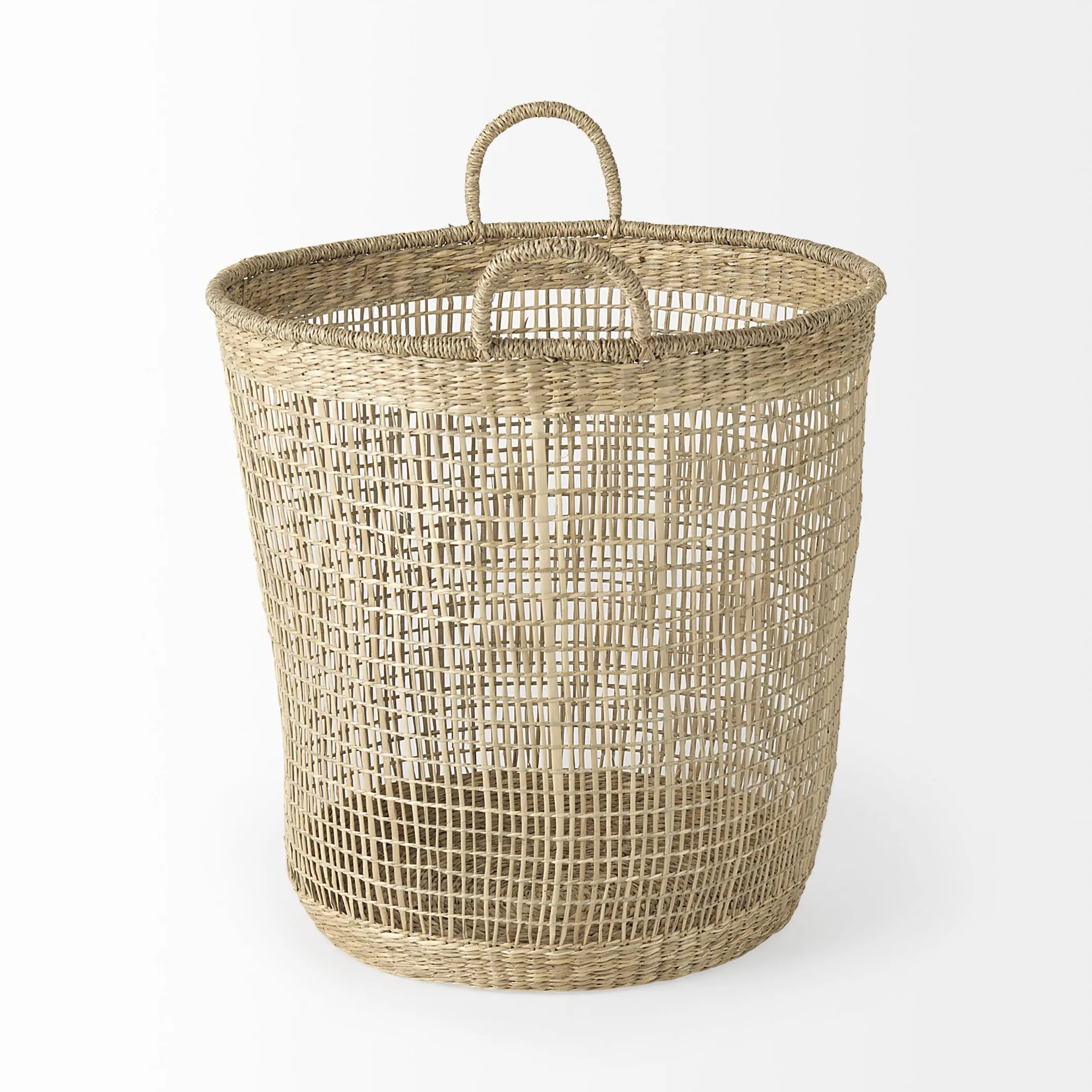 Set of Three 20" Natural Wicker Basket - Image 2