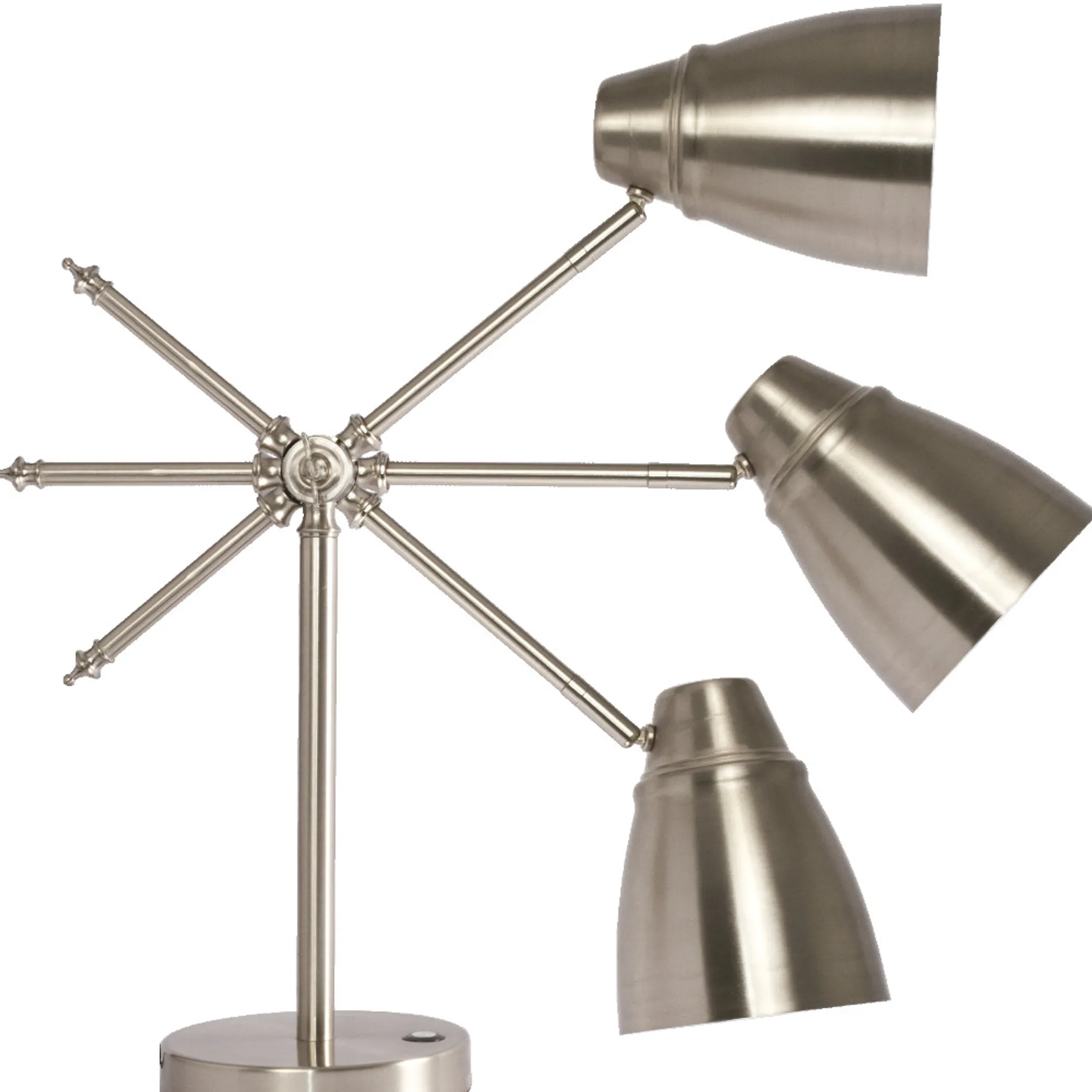 Brushed Silver LED Adjustable Desk Lamp - Image 3