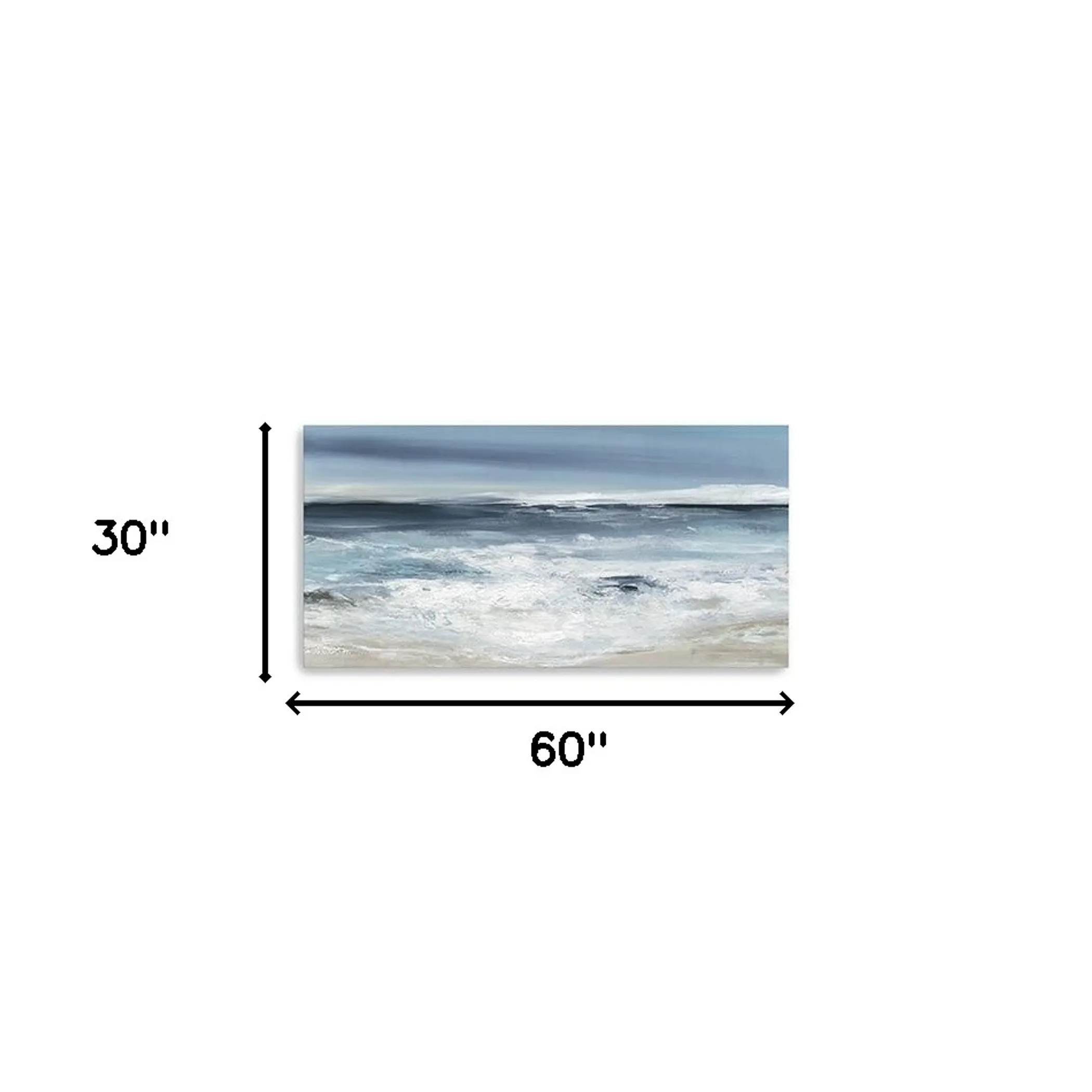 Long Beach Shore Unframed Print Wall Art - Image 4