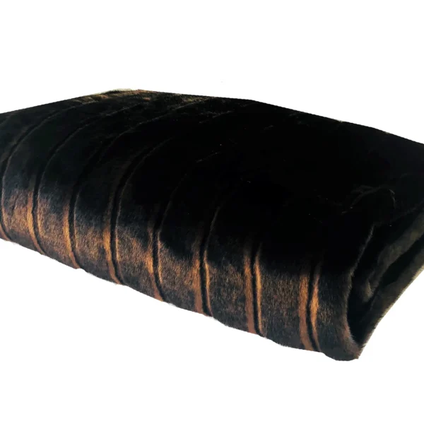 Plutus Fancy Brown Mink Handmade Luxury Throw