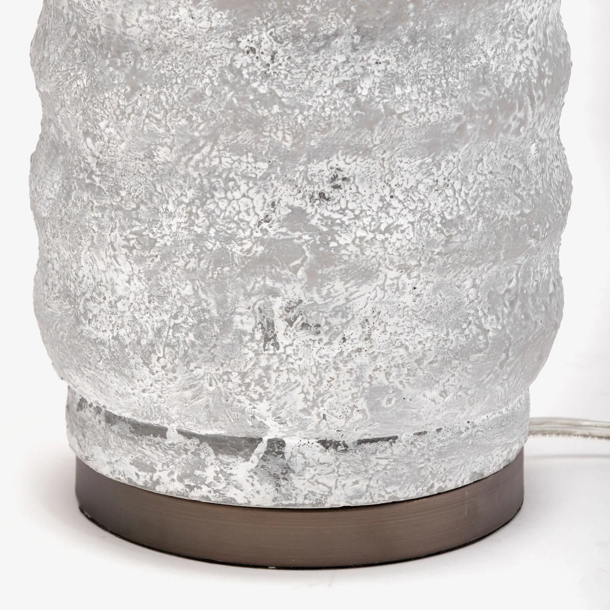 31" Gray Lamp Base LED With Beige Shade - Image 3