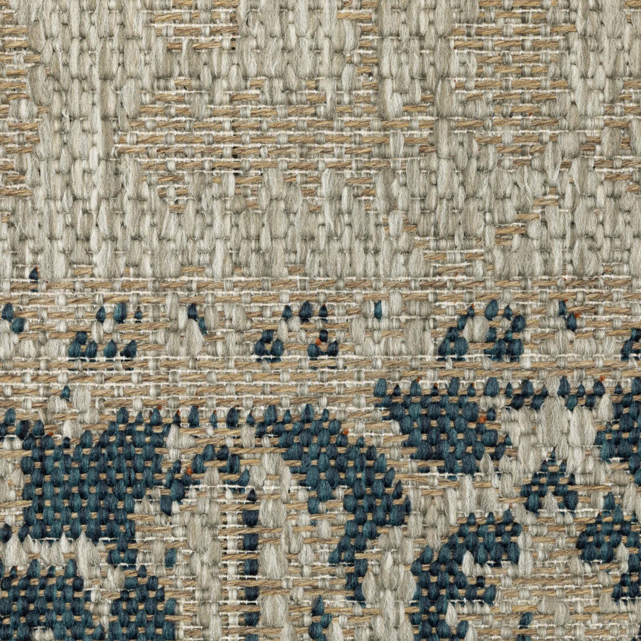 8' X 10' Gray Oriental Stain Resistant Indoor Outdoor Area Rug - Image 4