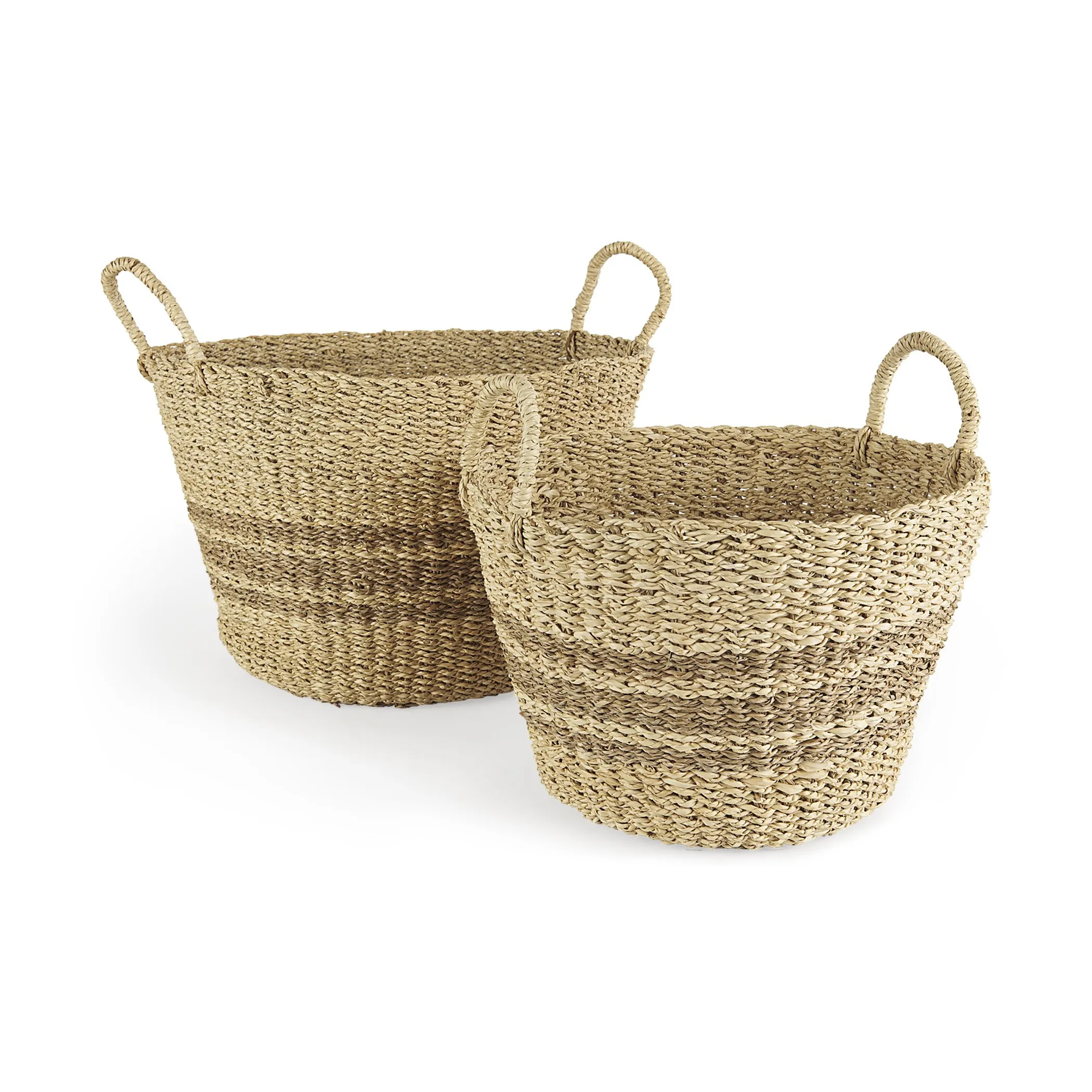 Set Of Two Detailed Wicker Storage Baskets - Image 5