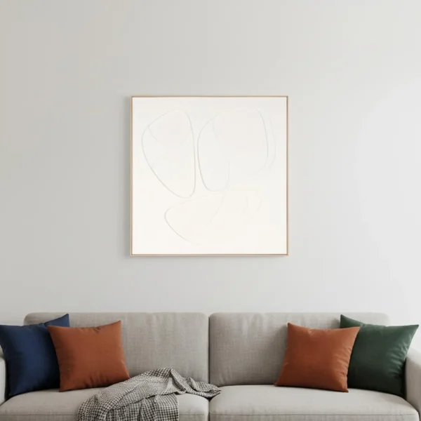 Curvy Geo Trio Brown Shadowbox Wall Art
