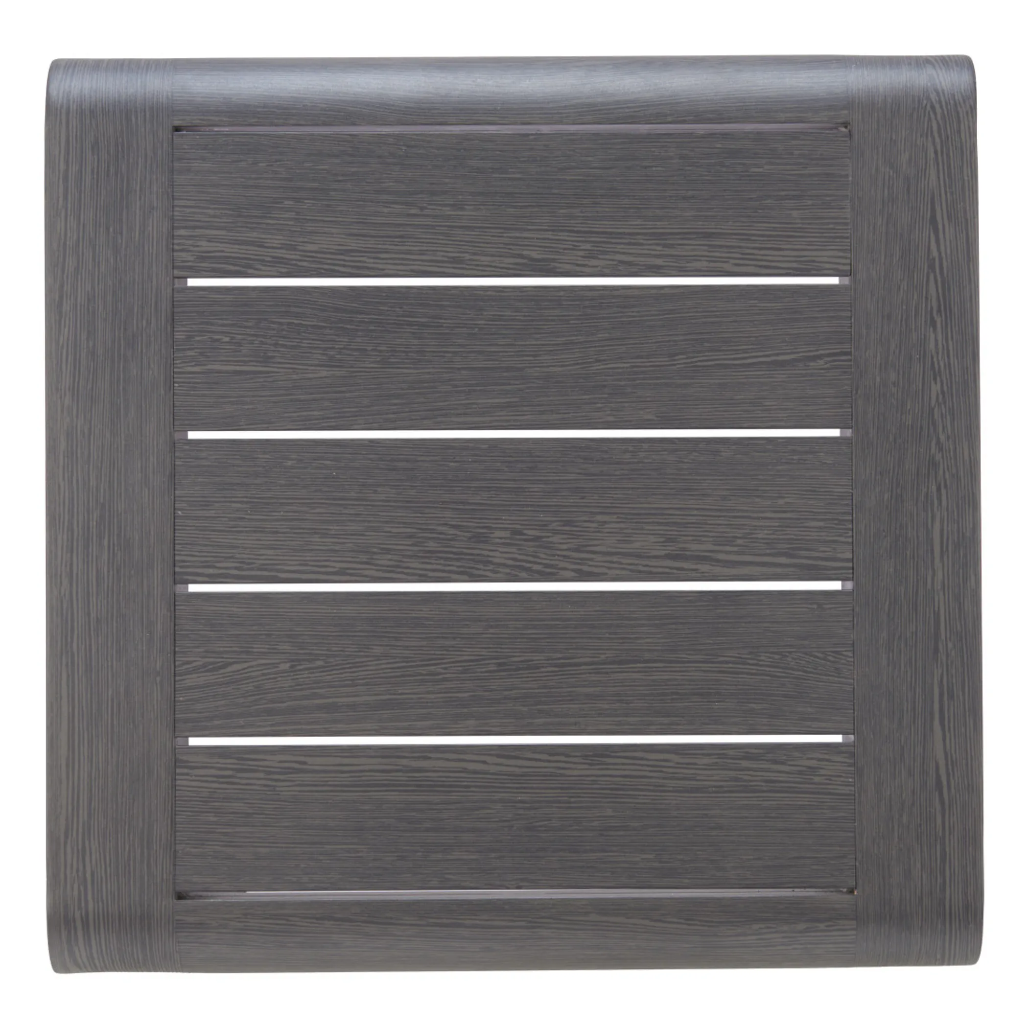 23" Black Aluminum Square Outdoor Side Table - Image 5