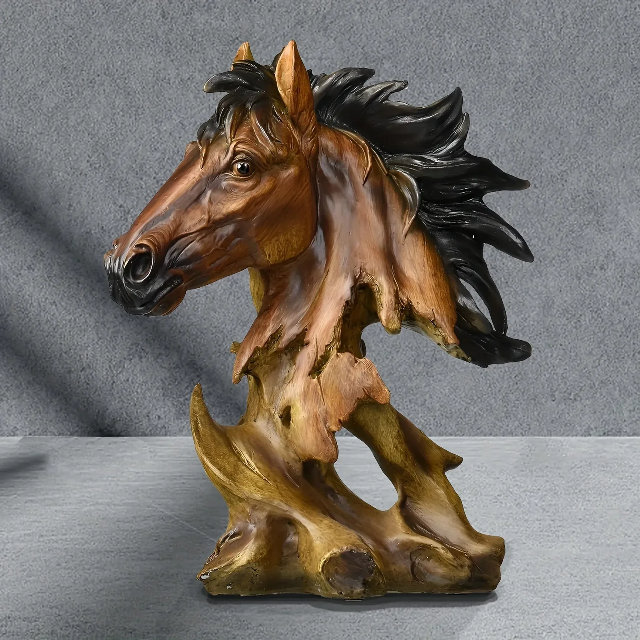Polyresin Horse Tabletop Sculpture - Image 6