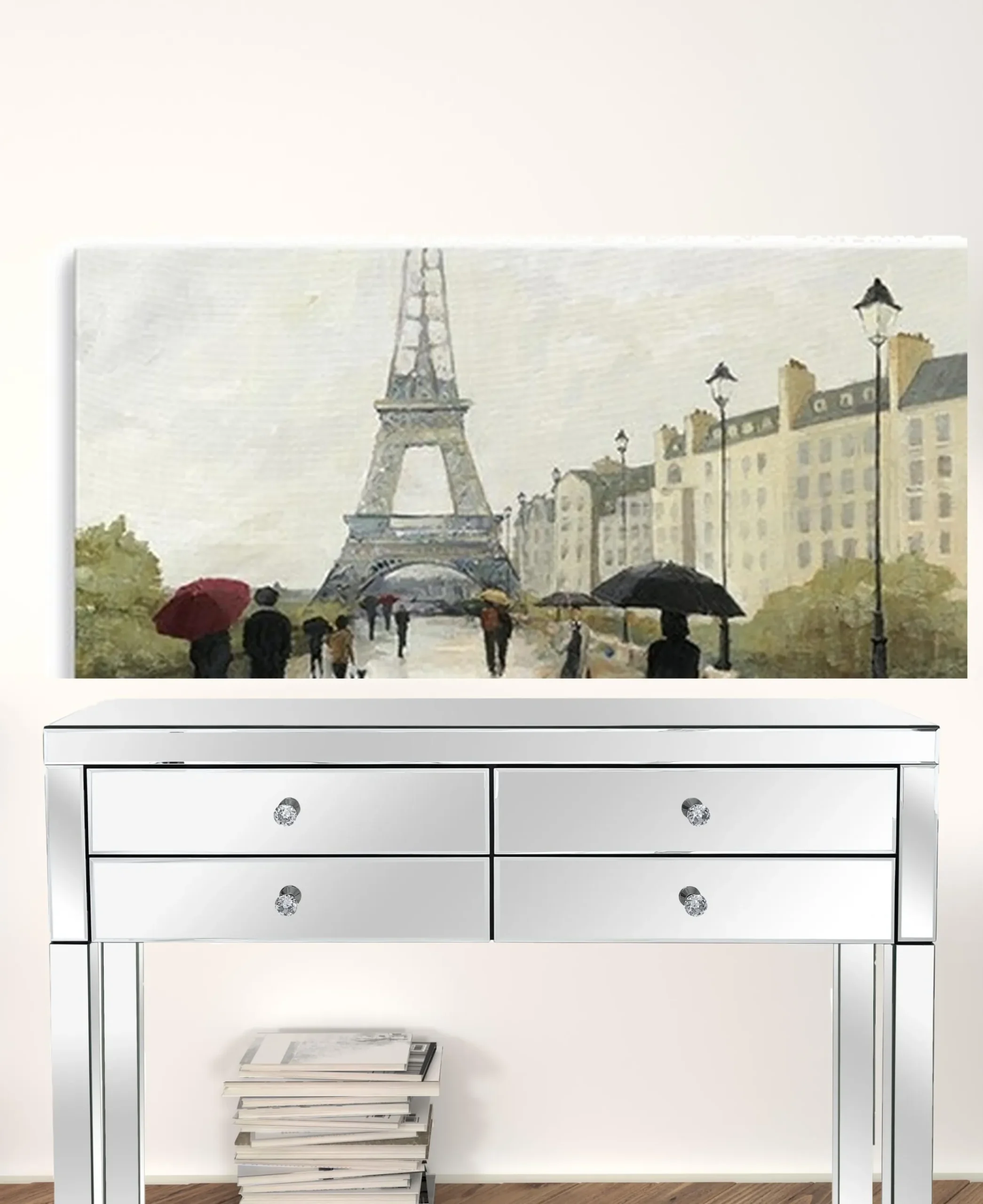 Parisian Rainy Day Unframed Print Wall Art - Image 3