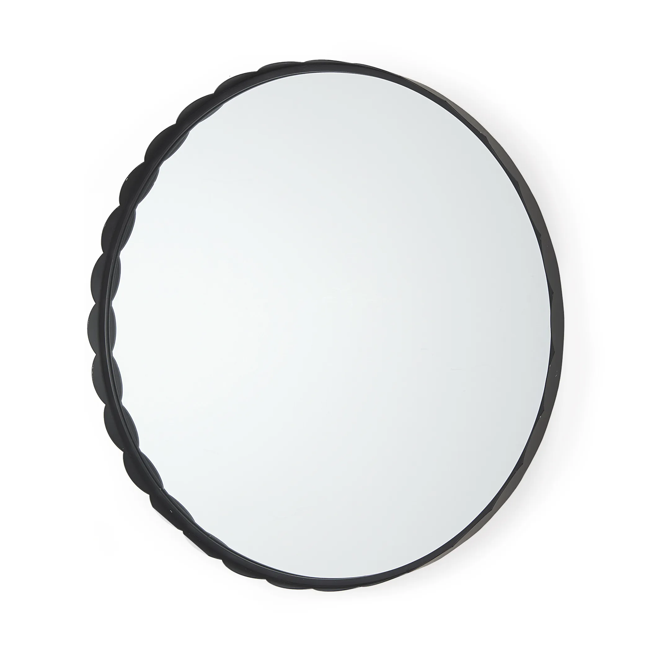 Metal Scalloped Framed Accent Mirror - Image 2