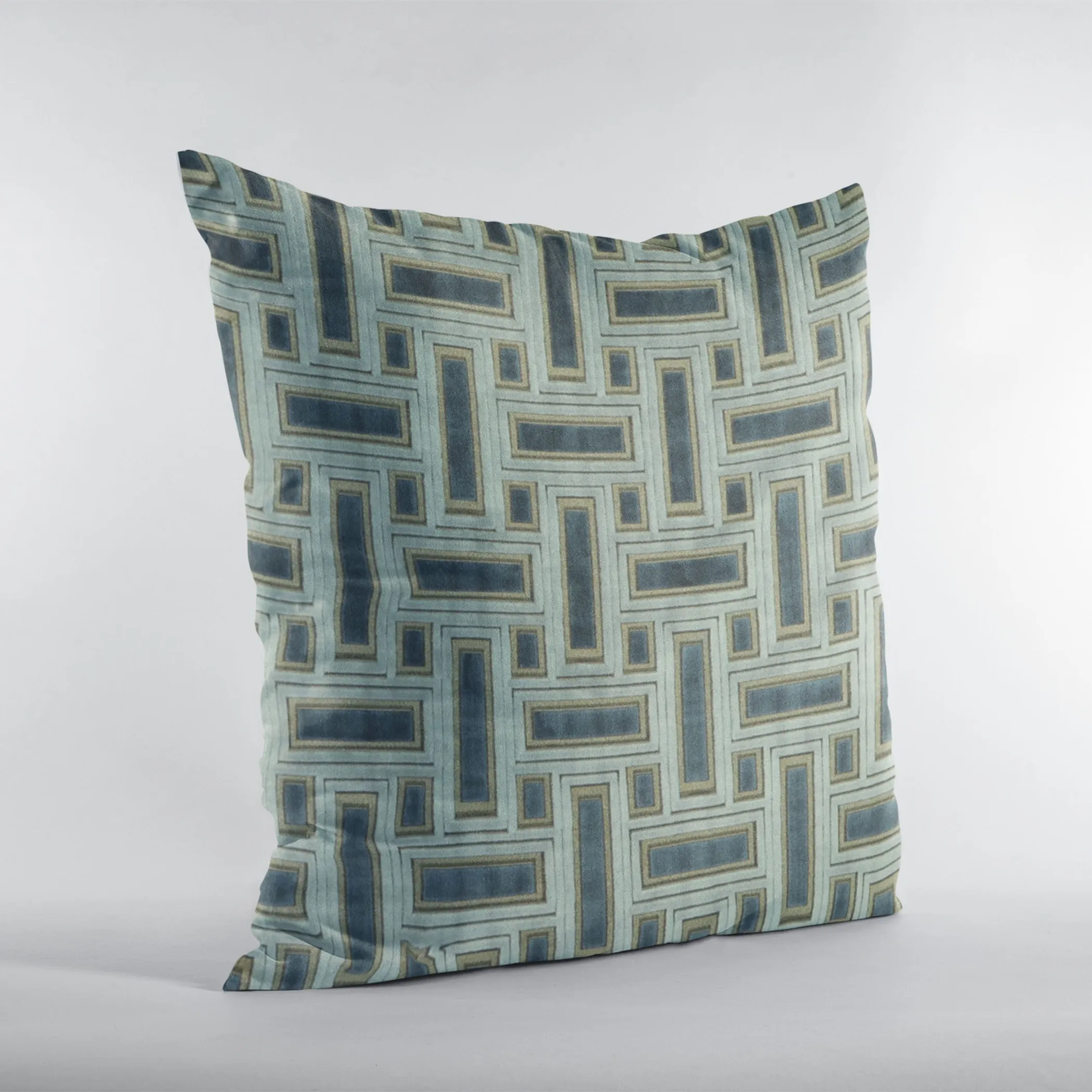 Plutus Hazy Stony Cut Velvet, Some Sparkle To It Luxury Throw Pillow - Image 3