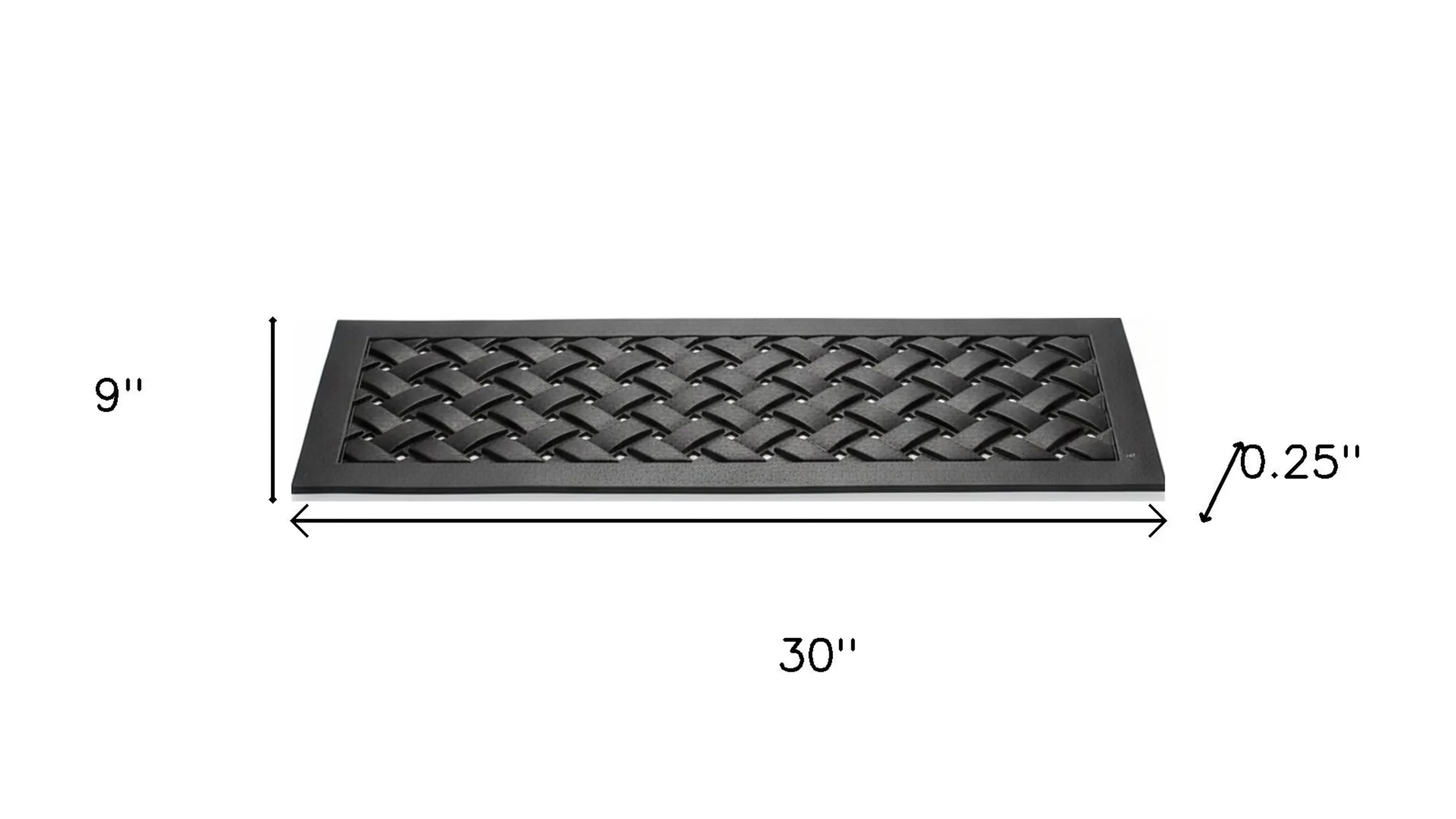 Set Of Six Lattice Outdoor Rubber Stair Treads - Image 6
