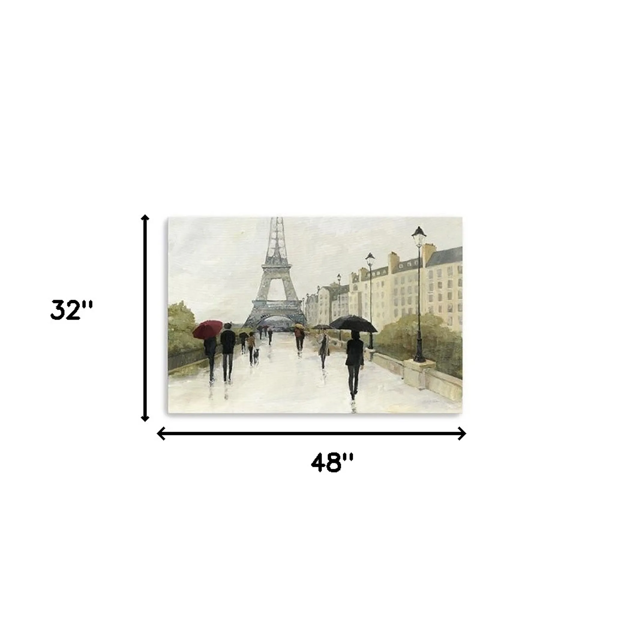 Parisian Rainy Day Unframed Print Wall Art - Image 5