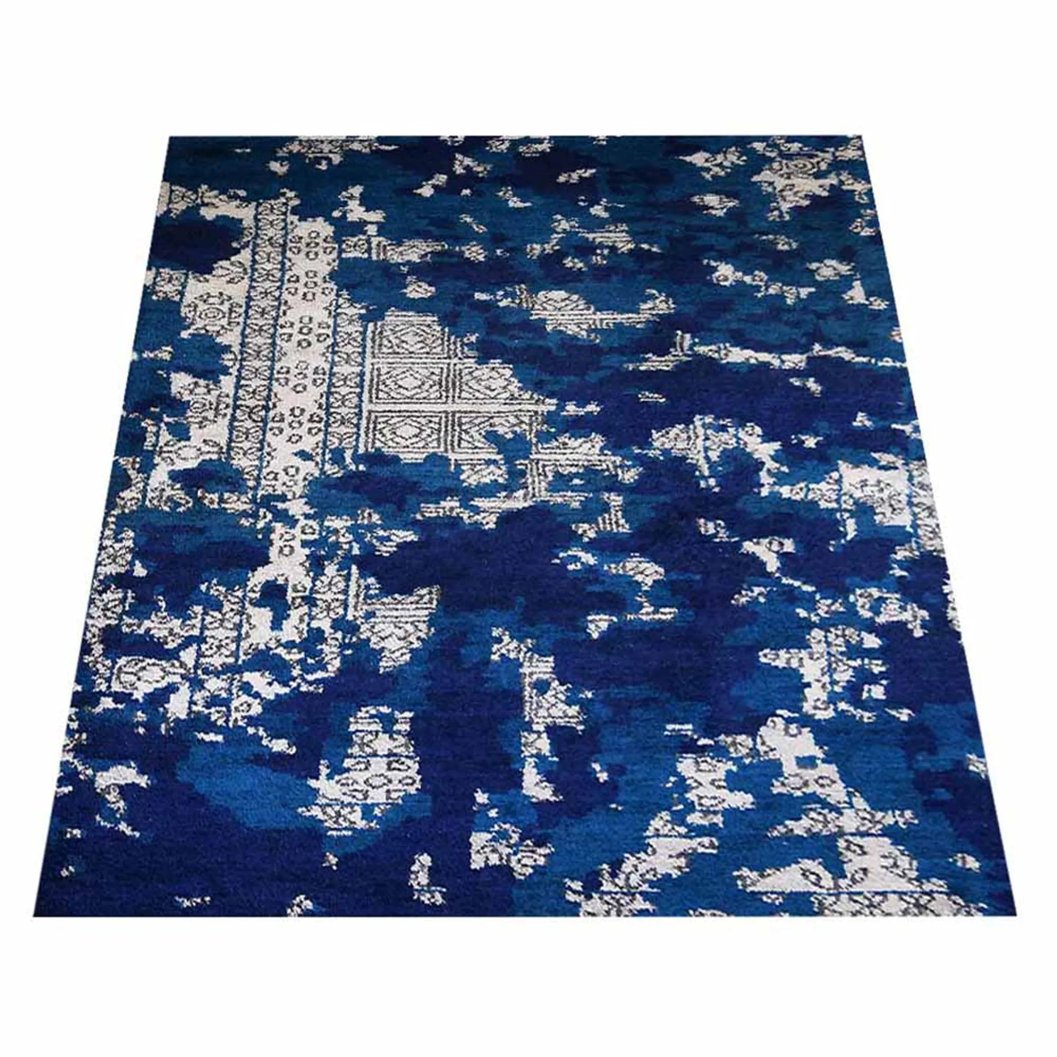 Rugsotic Carpets Hand Knotted Silk Area Rug Abstract - Image 3