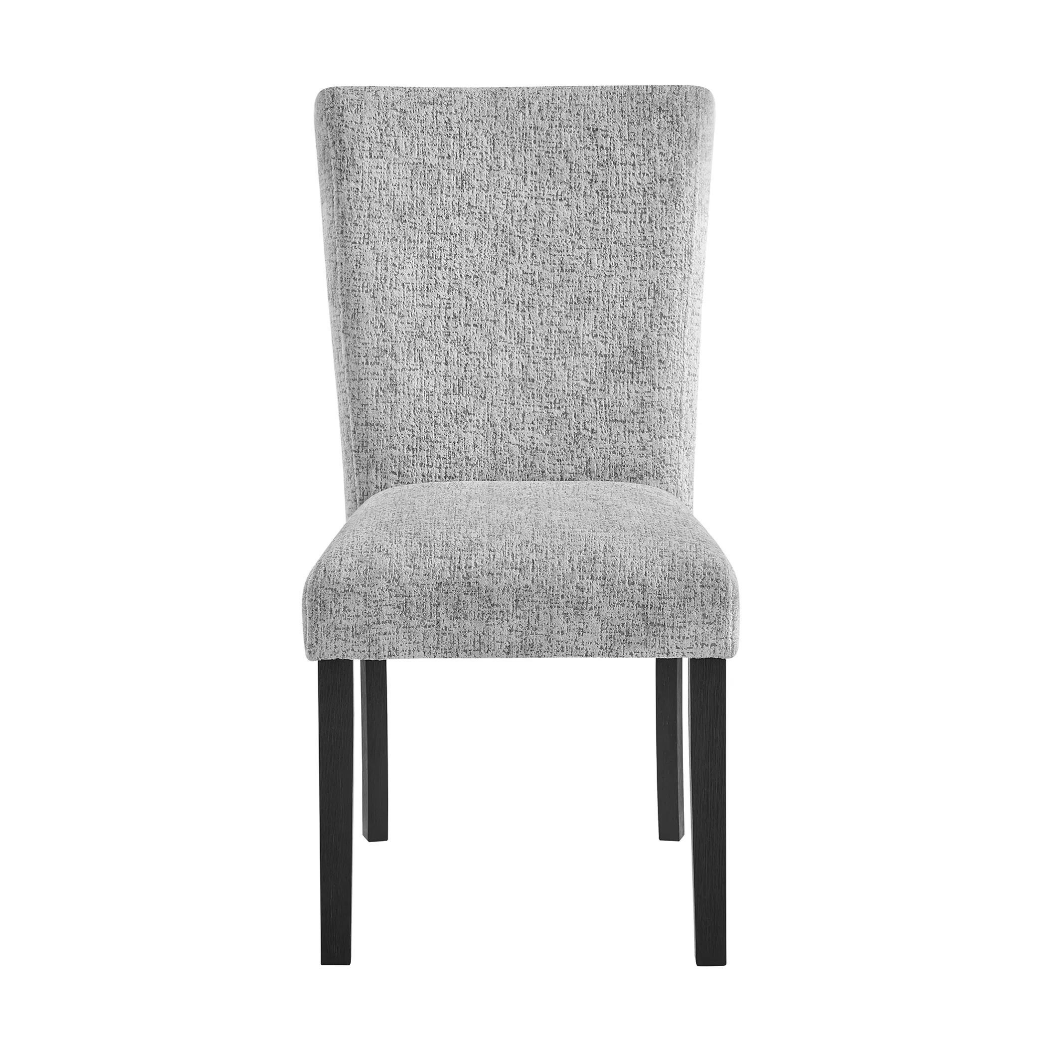 Set of Two Light Upholstered Fabric And Wood Dining Side Chairs - Image 4