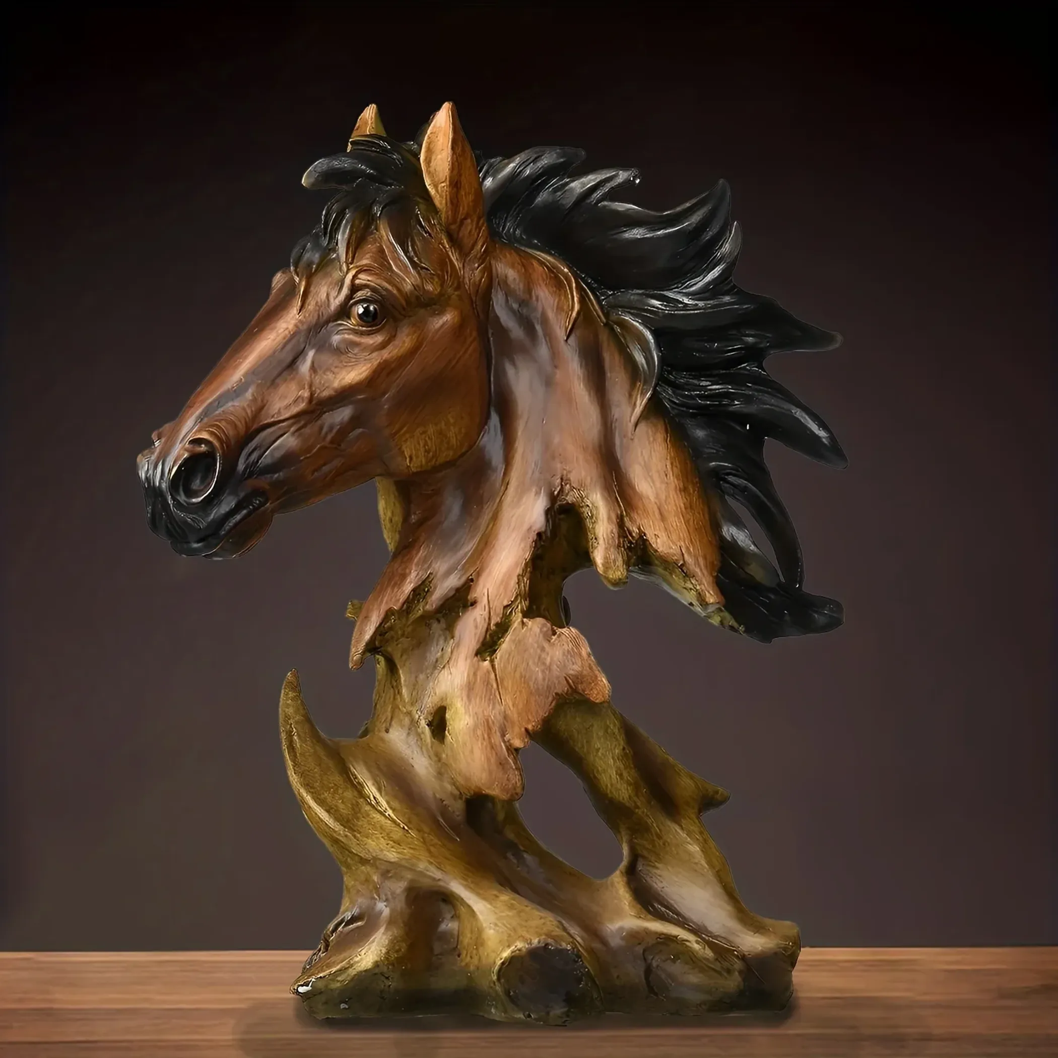 Polyresin Horse Tabletop Sculpture - Image 5