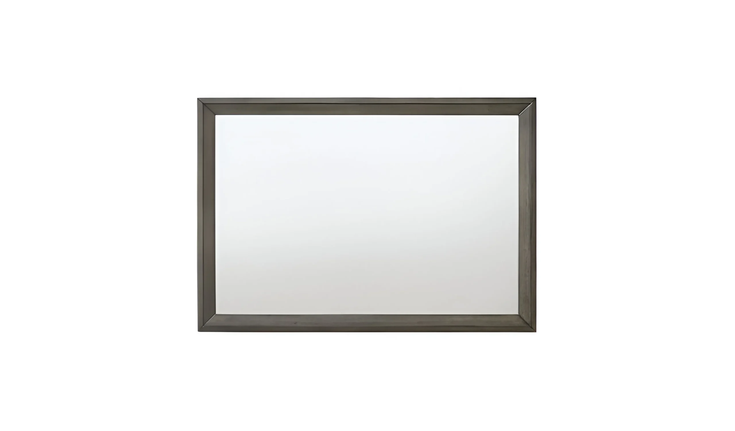32" Gray Oak Dresser Mirror - Image 2