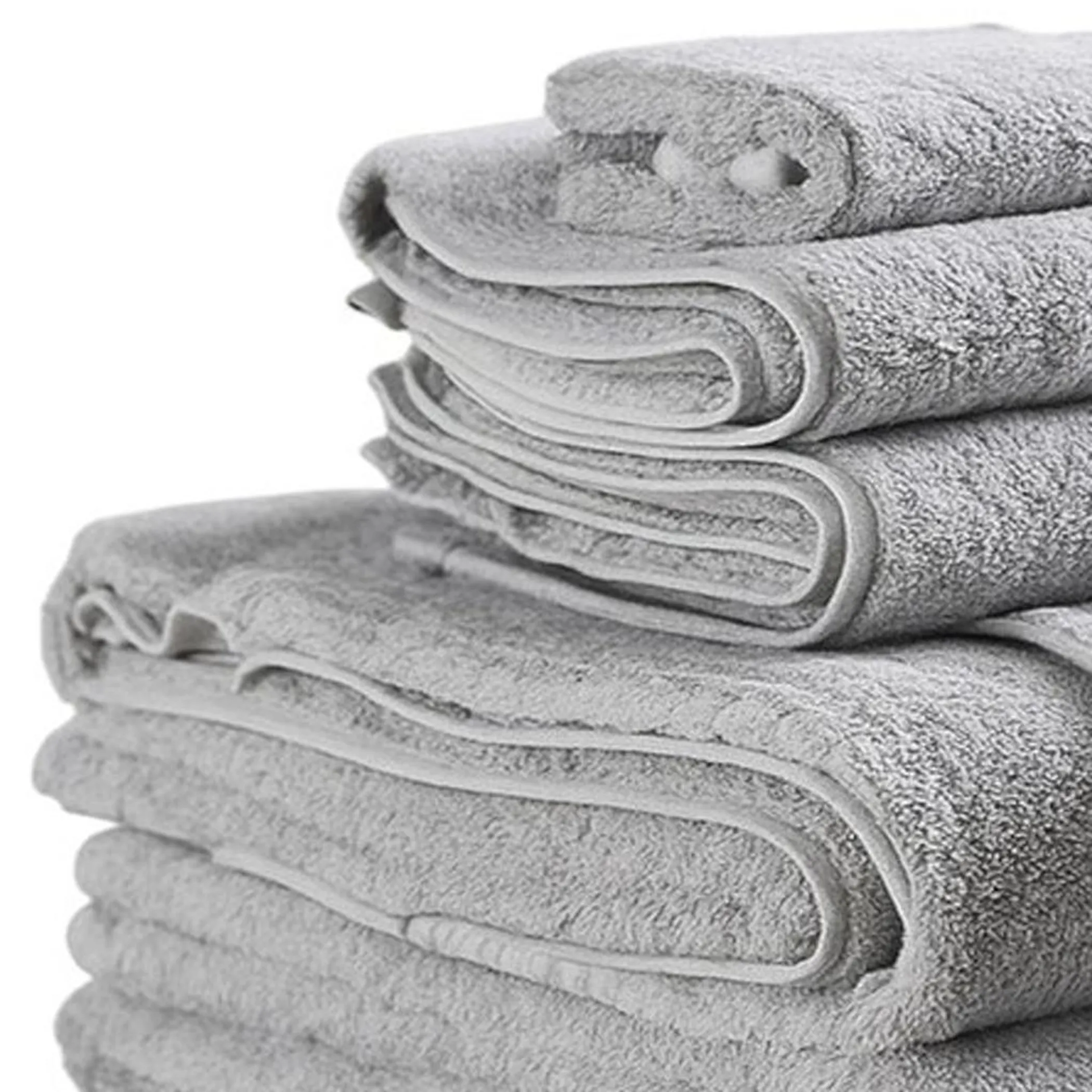 Set of Six Light Cotton Quick Dry Terry Cloth Towels - Image 3