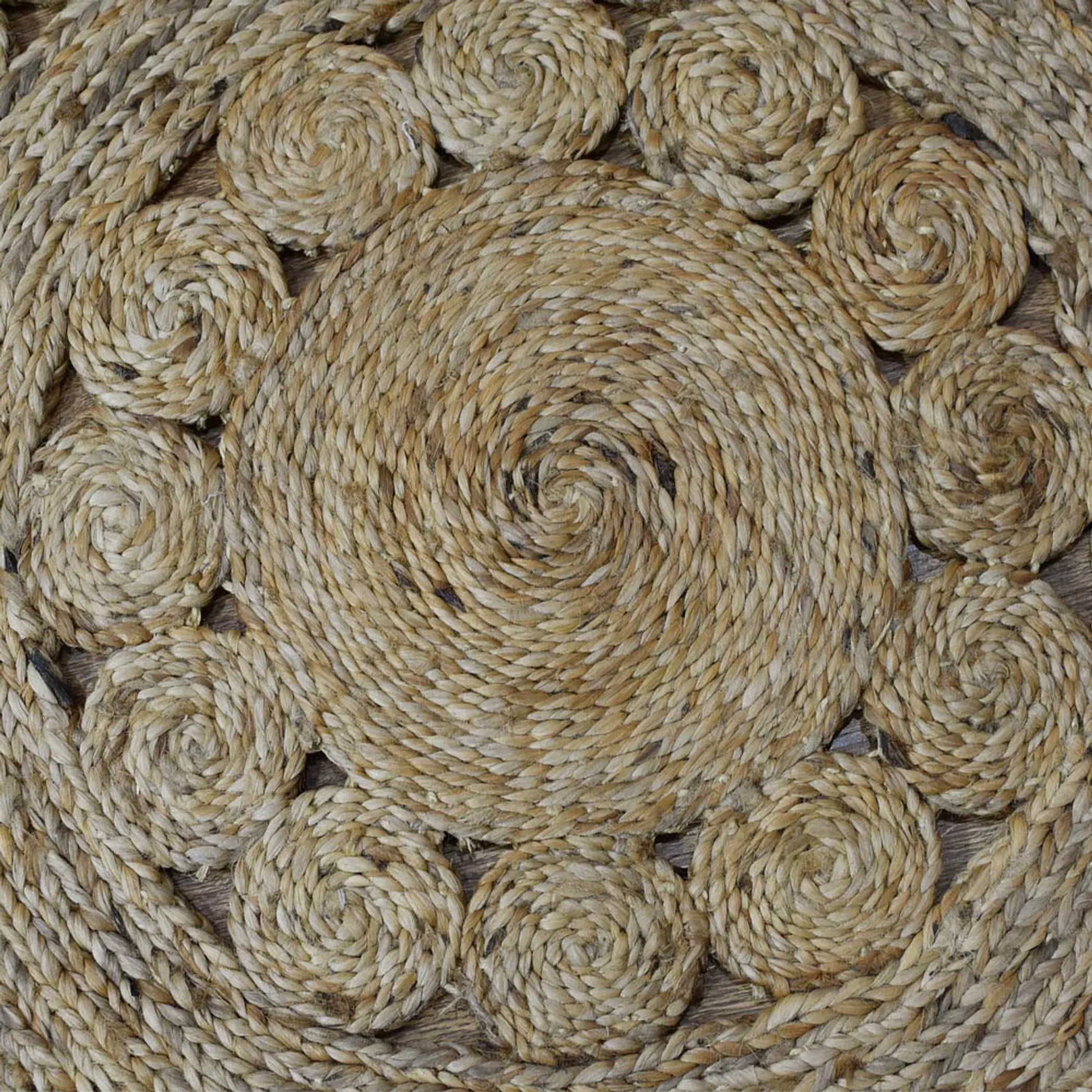 Rugsotic Carpets Hand Woven Jute Round Eco-friendly Area Rug Oriental - Image 4